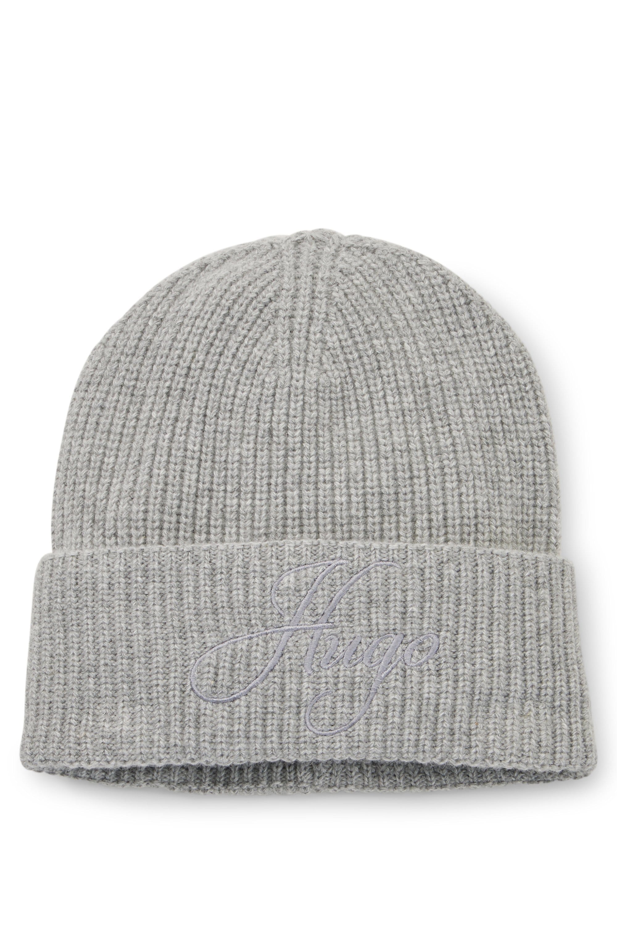 HUGO Strickmütze »Socialy 2.0 Hat« aus edlem Materialmix mit Woll- und Kaschmir-Anteil, unisex