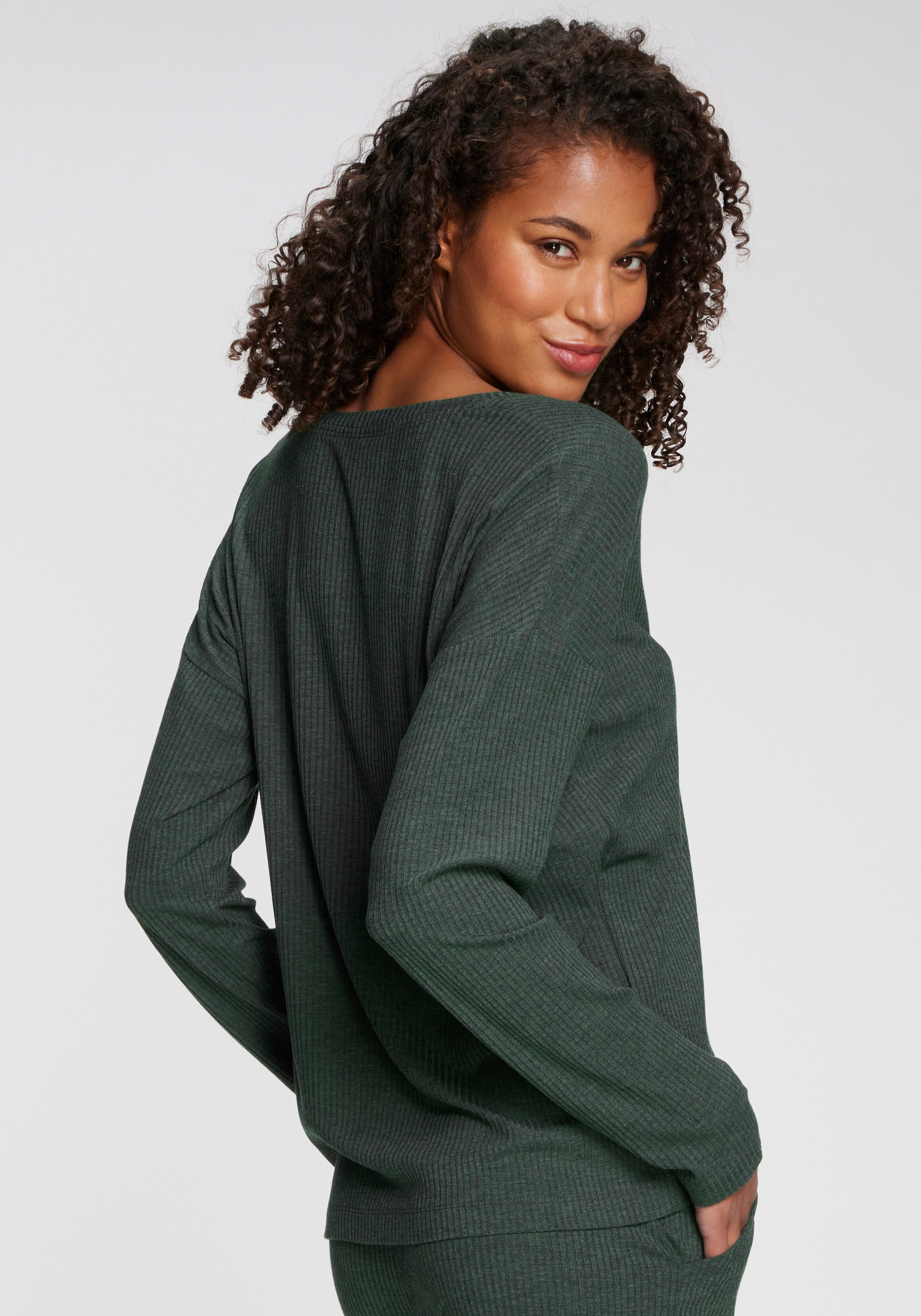 s.Oliver Longsleeve, Aus weicher Rippqualität