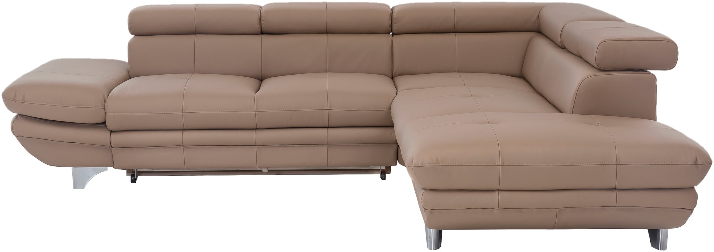 COTTA Ecksofa »Enterprise L-Form«, mit Arm- & Kopfteilverstellung, wahlweise mit Bettfunktion