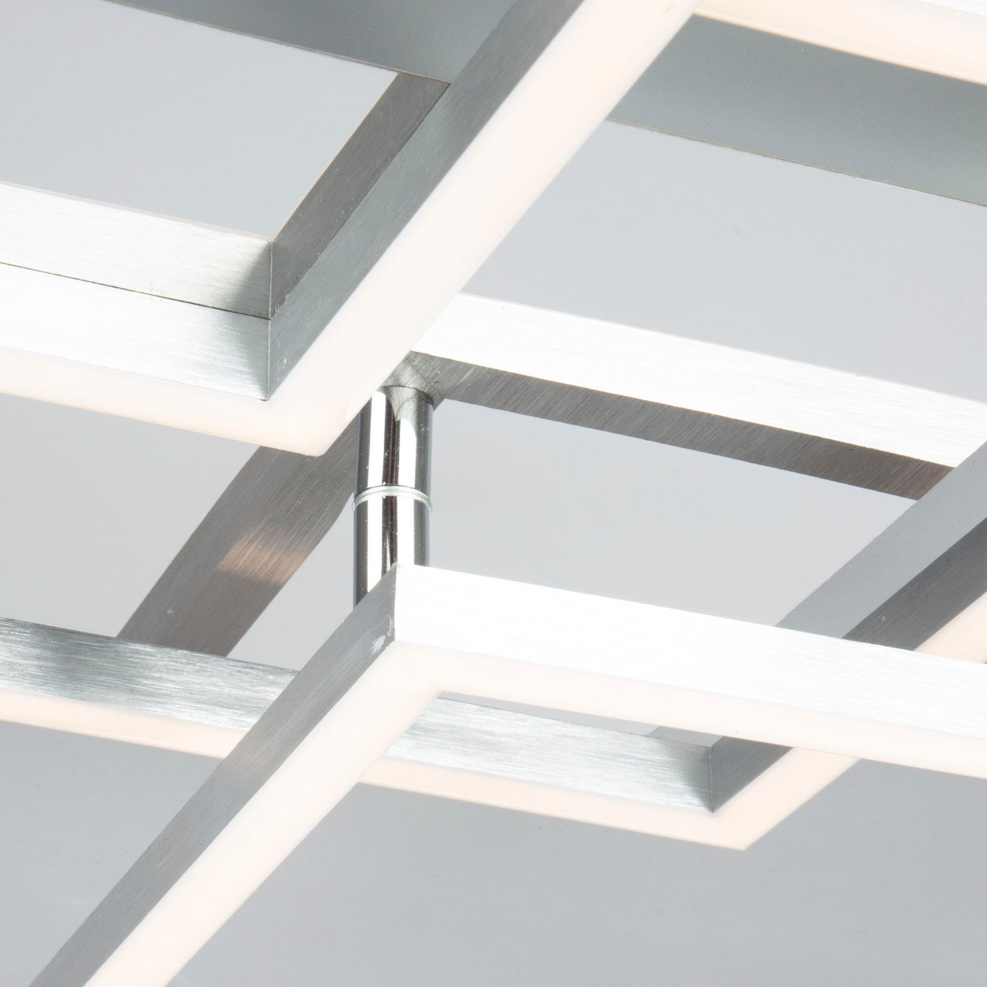 Briloner Leuchten LED Deckenleuchte »3217018 FRAME«, Leuchtmittel LED-Board | LED fest integriert, Deckenlampe, 76,3x36,8x7,3cm, Chrom-Alu, 36W, Wohnzimmer, Küche, Flur