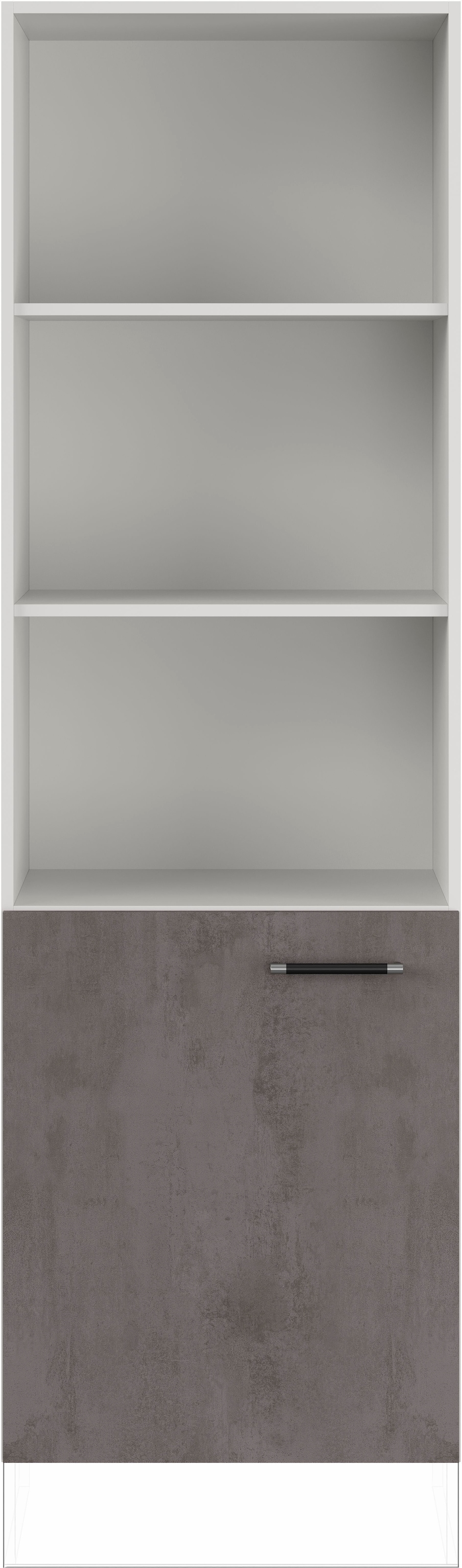IMPULS KÜCHEN Seitenschrank »"Prag", Breite/Höhe: 60/190,7 cm«, vormontiert, mit Drehtür, mit verstellbaren Fachböden