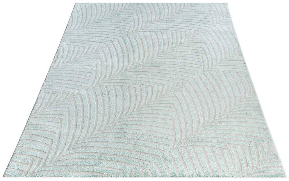 Carpet City Teppich »Friseé-Teppich FANCY 648«, rechteckig, 12 mm Höhe, Läufer, Kurzflor, 3D-Optik, Kreisförmiges Muster, Wohnzimmer