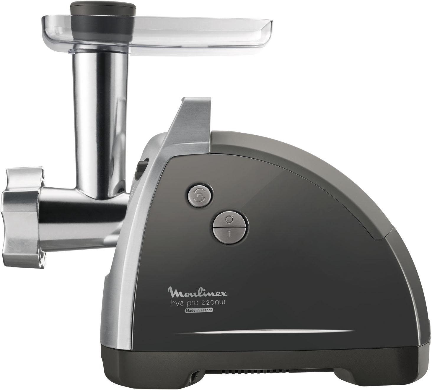 Moulinex Fleischwolf »ME6868 Meat Mincer«, 2200 W, 4 Zubehörteile inbegriffen, sicheres Reverse-System, schwarz/silber