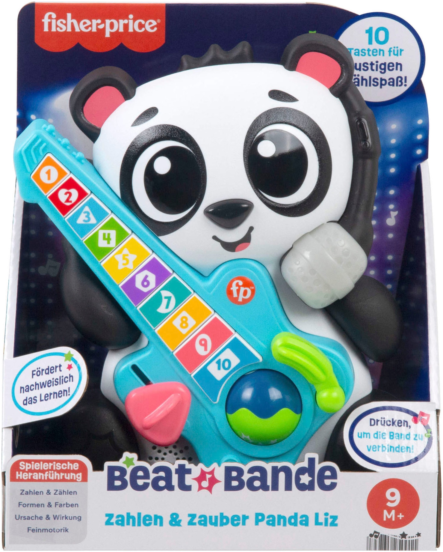 Fisher-Price® Lernspielzeug »Beat Bande Zahlen & Zauber Panda Liz«, mit Licht und Sound
