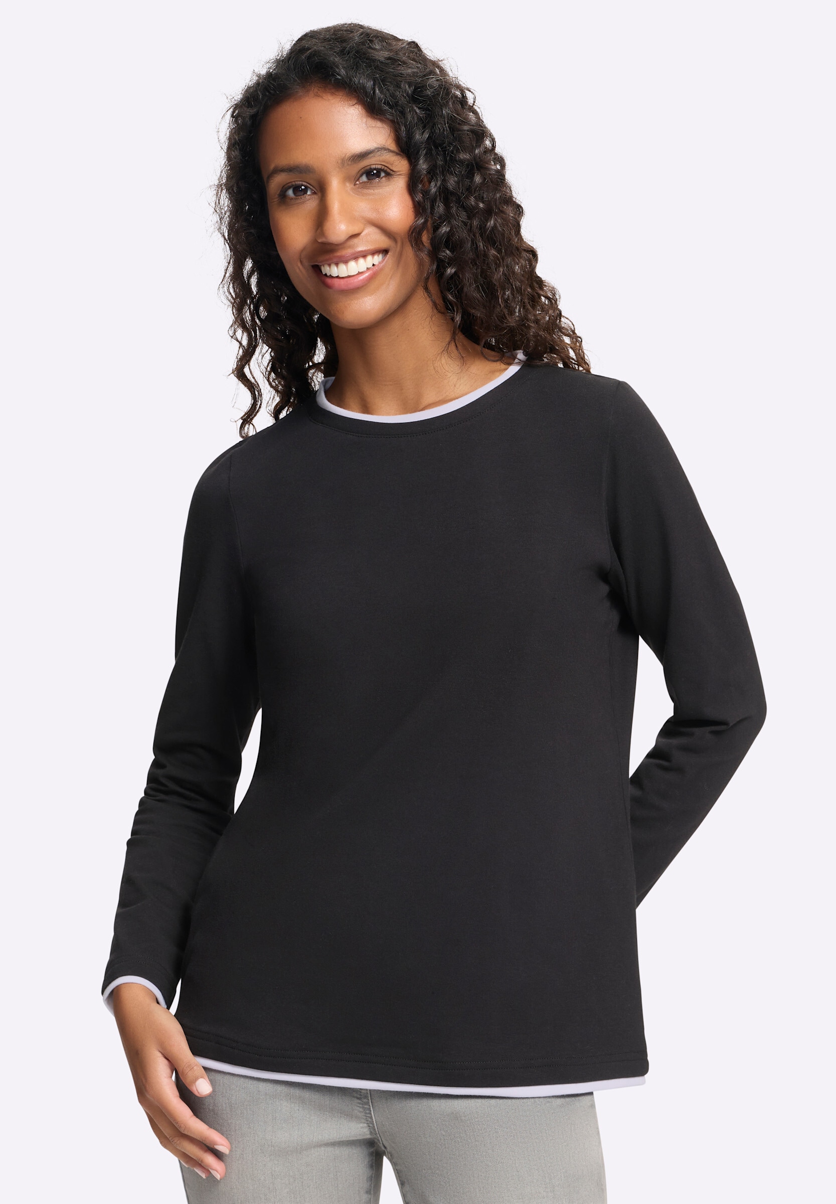 heine 2-in-1-Shirt »Langarm-Shirt Rundhalsshirt«