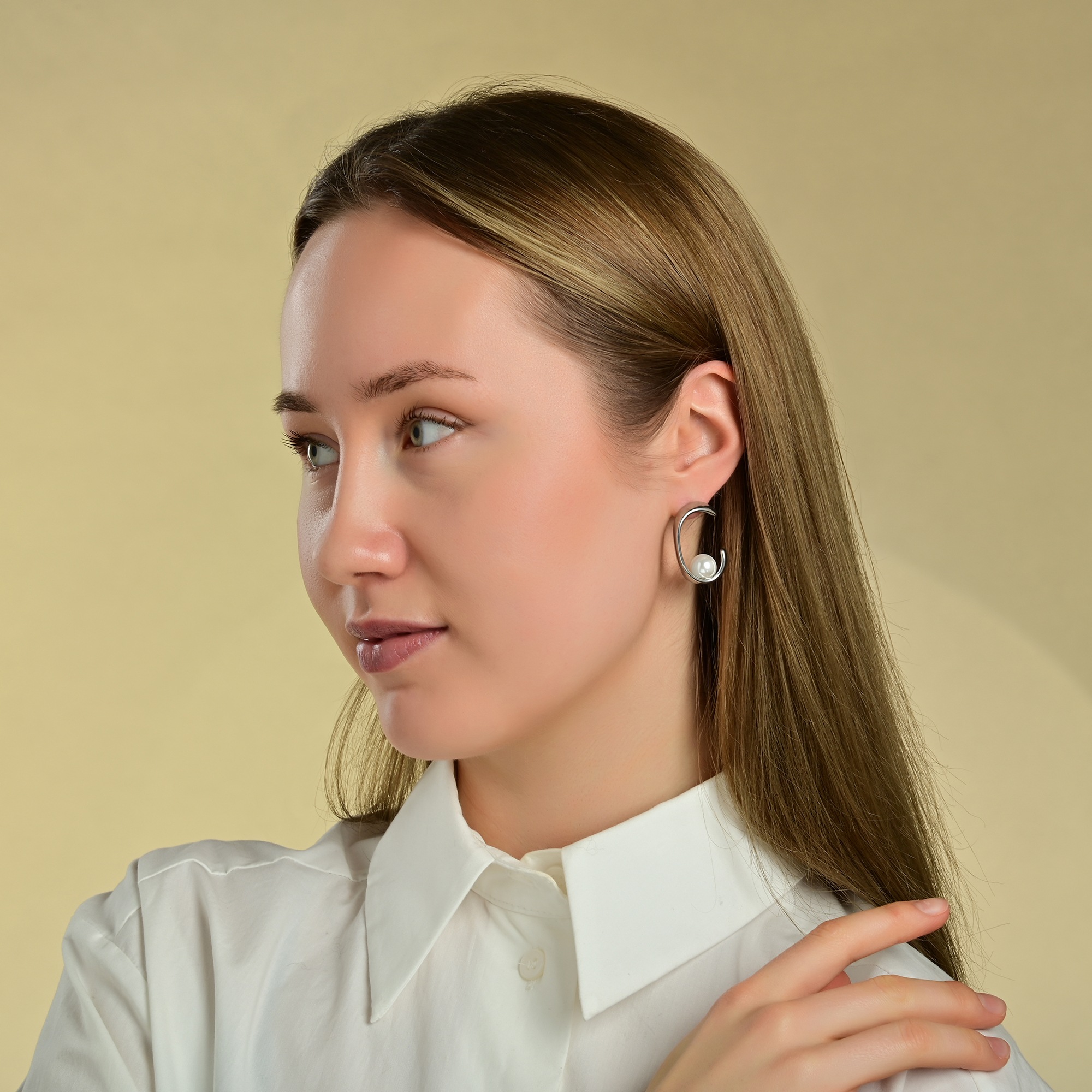 Adelia´s Paar Ohrhänger »Damen Ohrringe aus Edelstahl mit Perle«