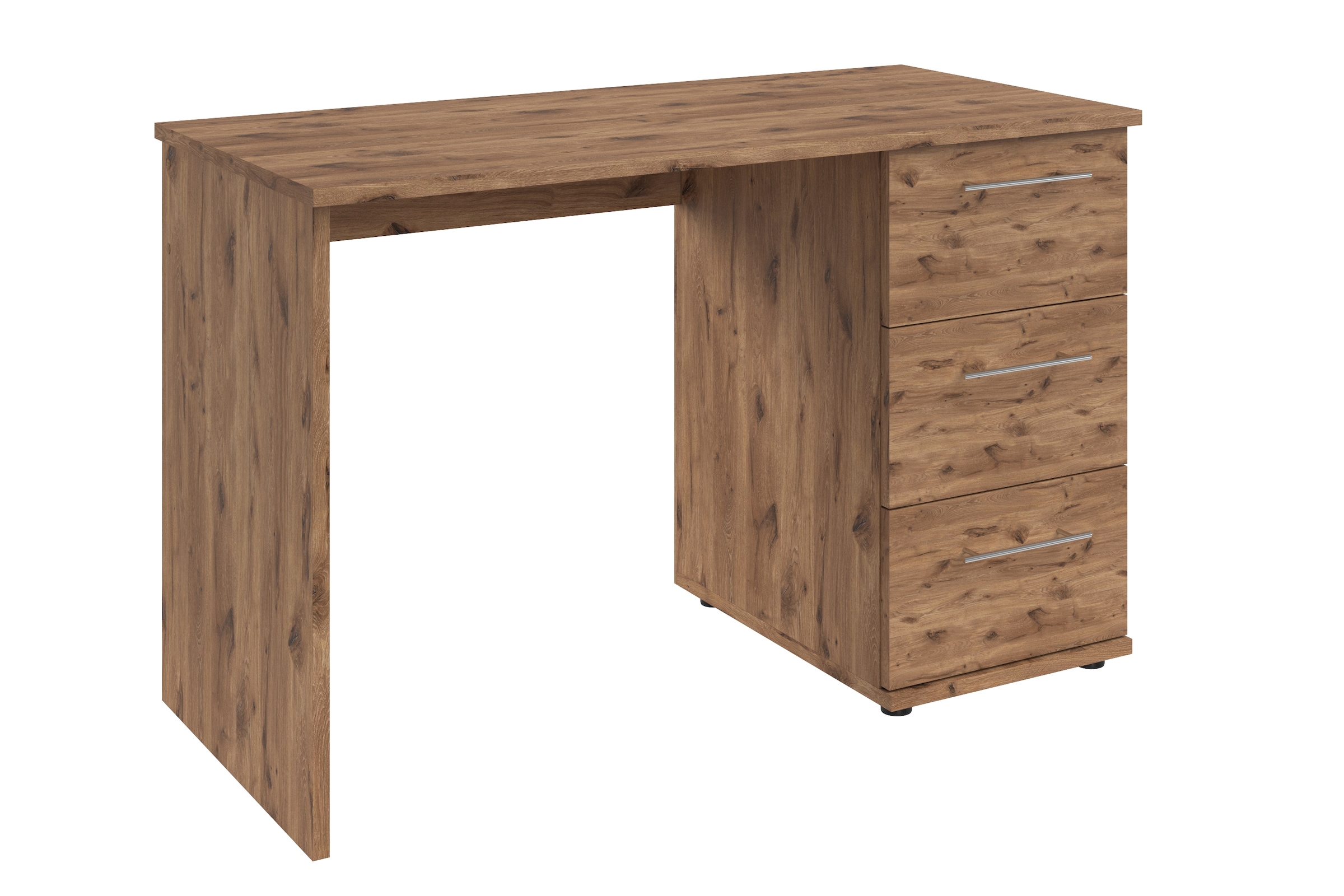 VOGL Möbelfabrik Schreibtisch »Tobi, optional mit Tastaturauszug,«, mit 3 Schubkästen, Breite 115 cm, Made in Germany