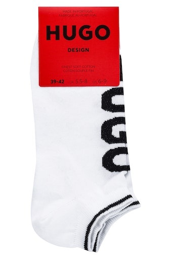 BOSS Businesssocken »2P AS Logo CC«, (Packung, 2 Paar, 2er Pack), mit großem HUGO Logo-Schriftzug
