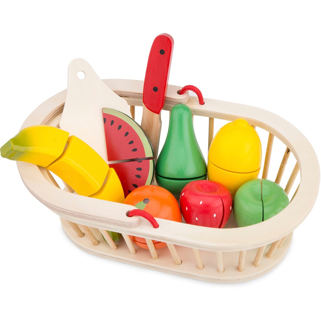 New Classic Toys® Spiellebensmittel »Holzspielzeug, Bon Appetit - Schneideset Obst«, (10 tlg.)