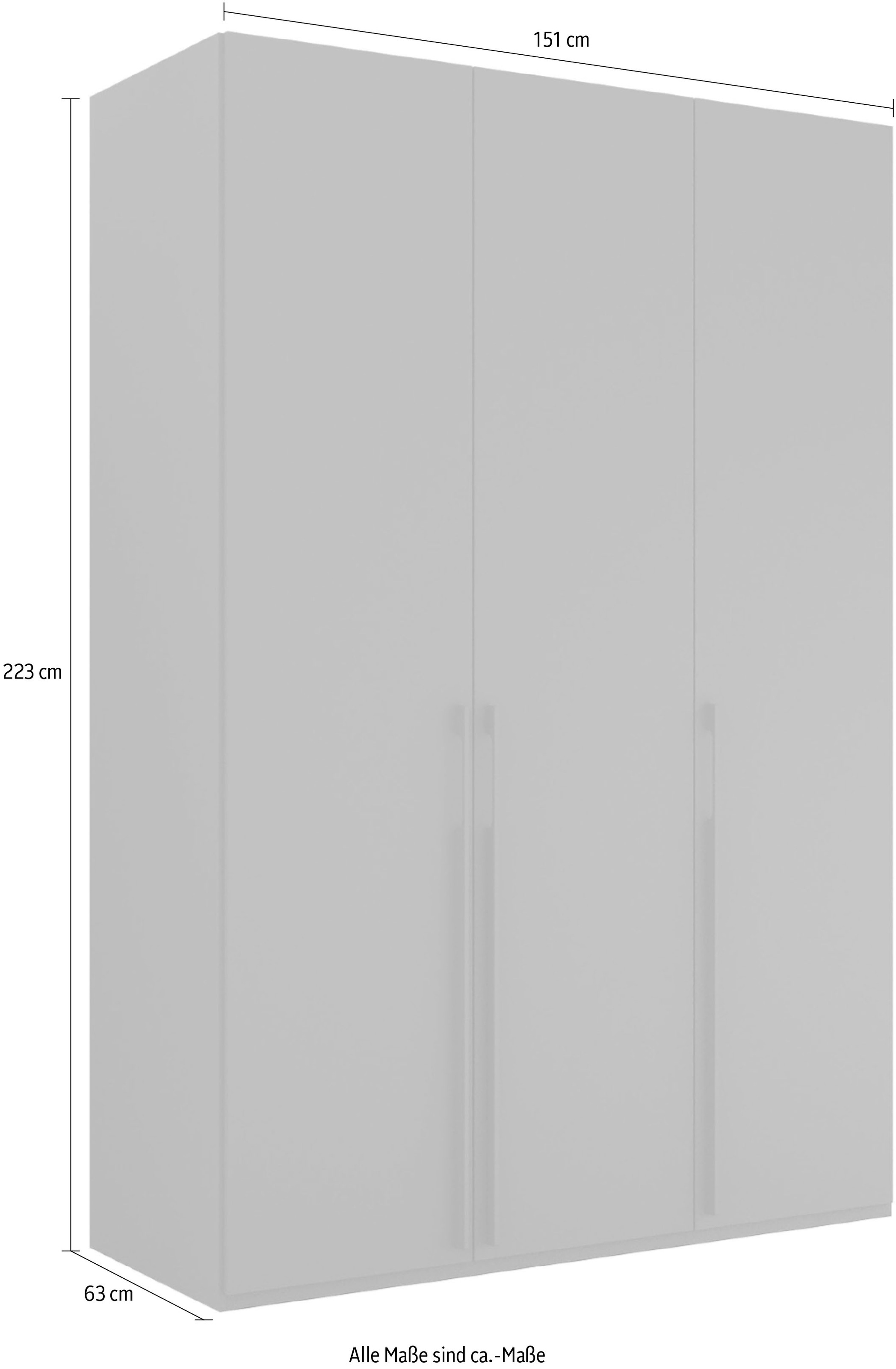 rauch Drehtürenschrank »Skat Pure« mit eleganten Griffstangen und praktischer Innenausstattung