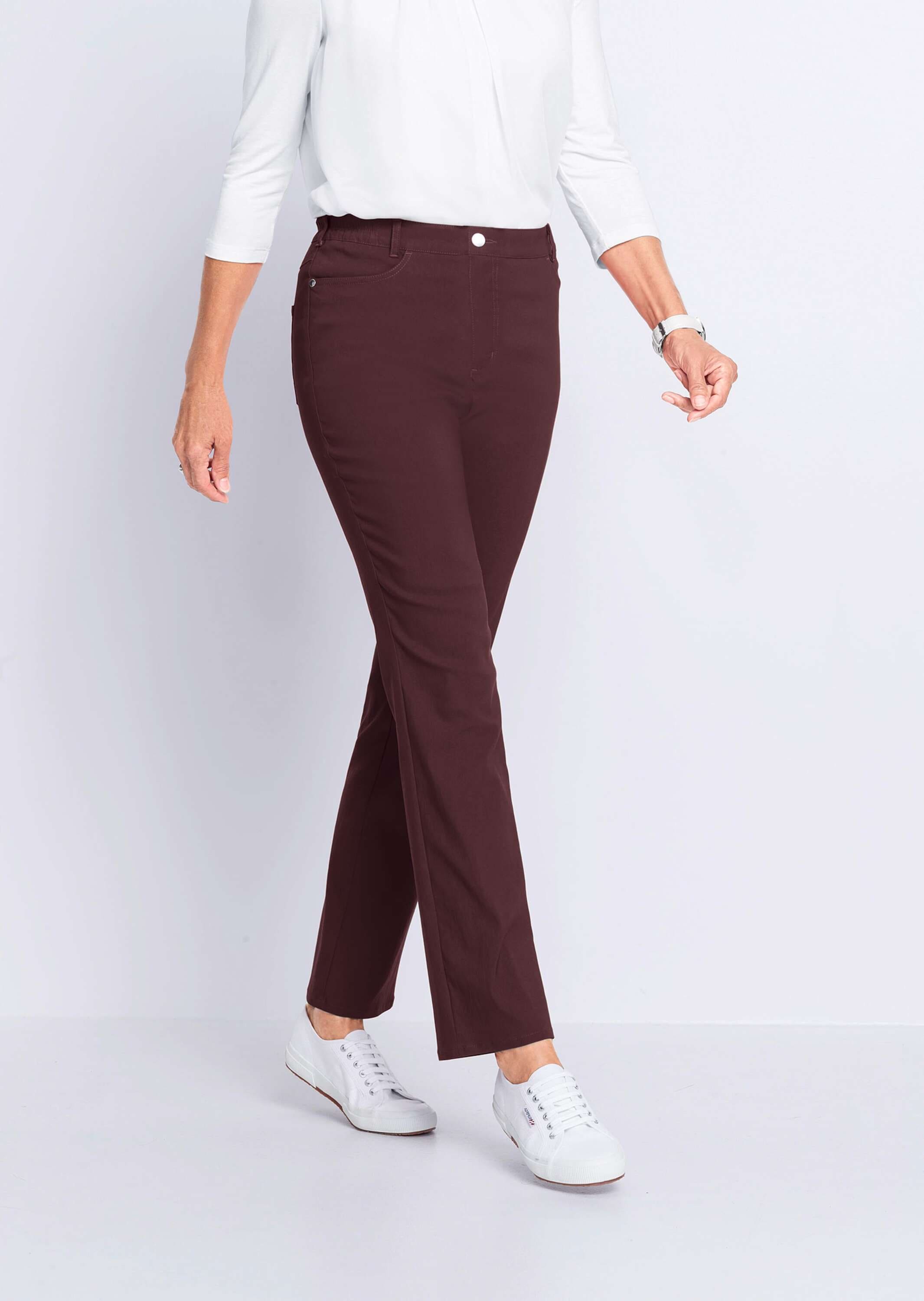 GOLDNER Stoffhose »Kurzgröße Perfekte Super-Stretch-Hose CARLA«  Super-Stretch: nichts kneift oder engt ein