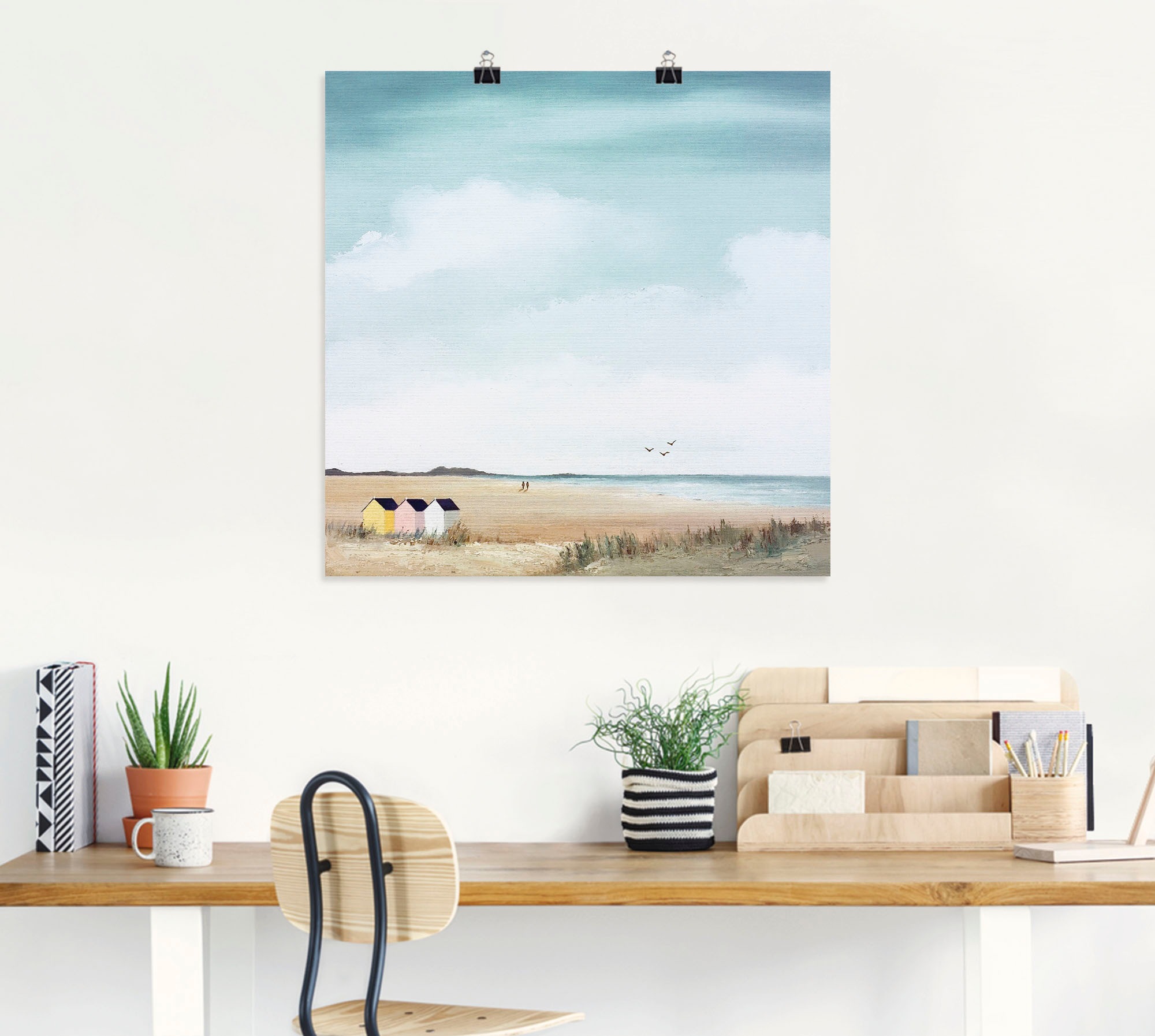 Artland Wandbild »Sonniger Morgen III« Strand 1 Stk. tlg. als Leinwandbild, Poster in verschied. Größen