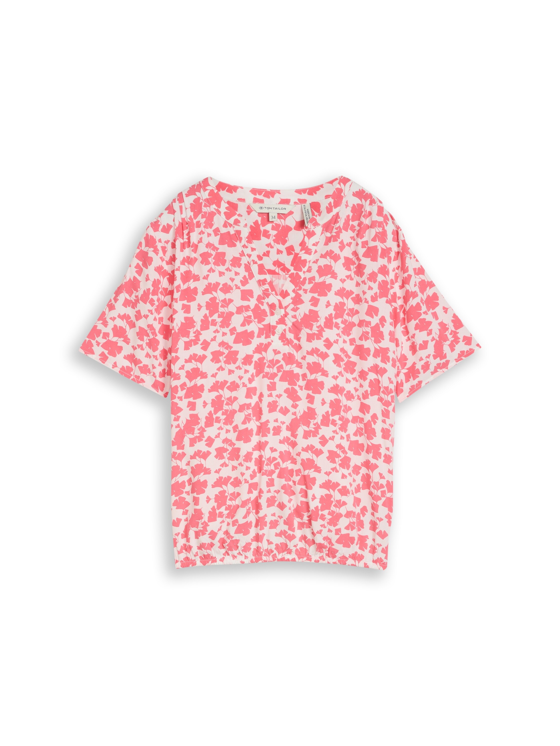 TOM TAILOR Klassische Bluse mit All-Over Print