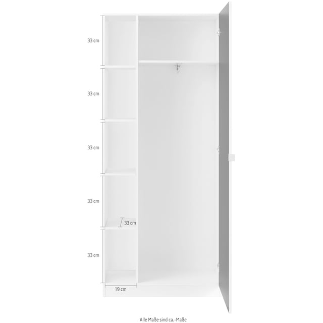 borchardt Möbel Garderobenschrank »Dolly«, Höhe 185 cm auf Raten bestellen