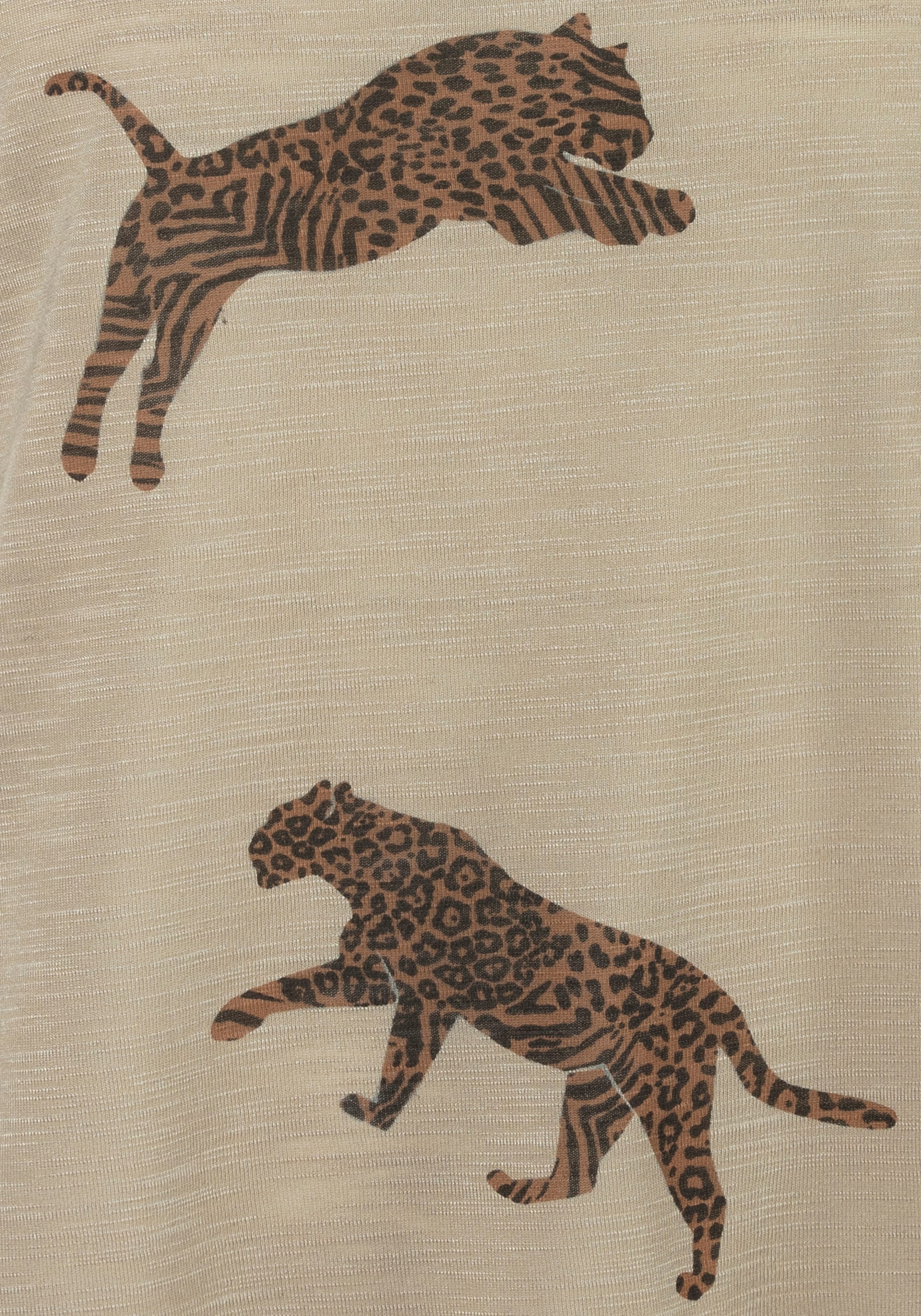 LASCANA Kurzarmshirt, mit Leoparden-Motiv ♕ bei