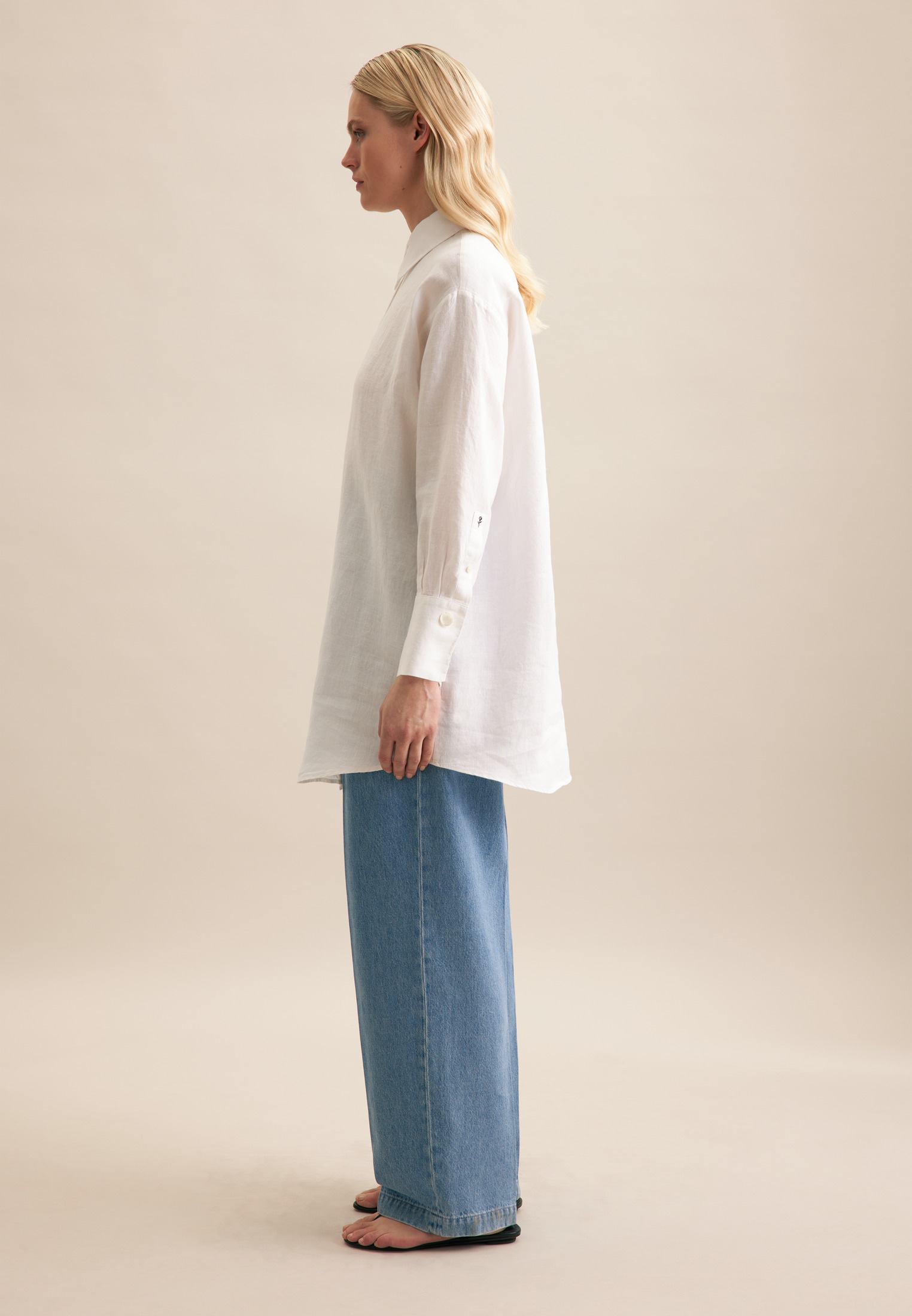 seidensticker Hemdbluse »Schwarze Rose« Langarm Kragen Uni