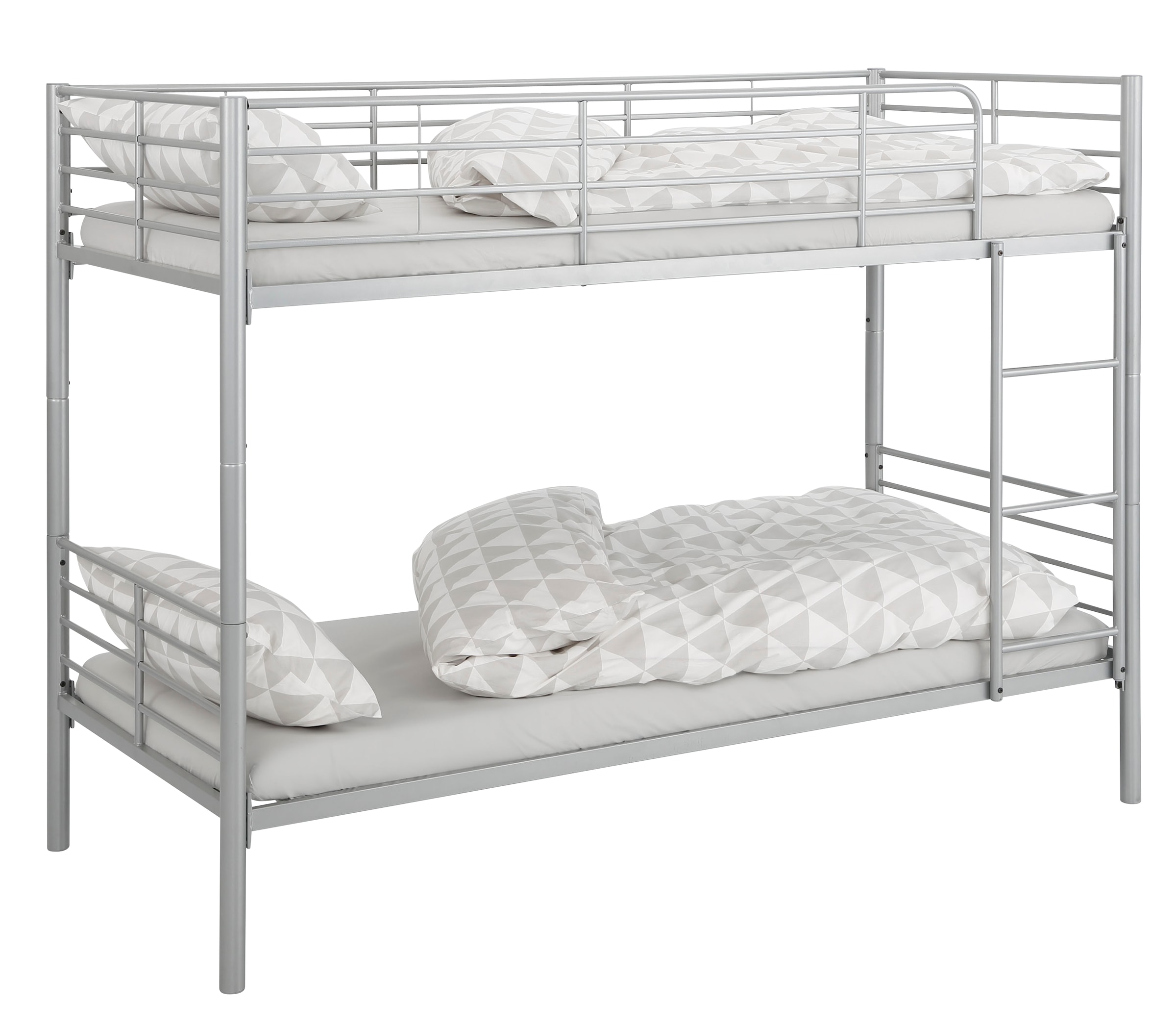 Home affaire Etagenbett »Hayo, Belastbarkeit 250 KG! Metallbett, Stockbett«, (teilbar in 2 Einzelbetten), perfekt für kleine Räume, mehrere Farben, (B/T/H) ca. 208/97/160 cm
