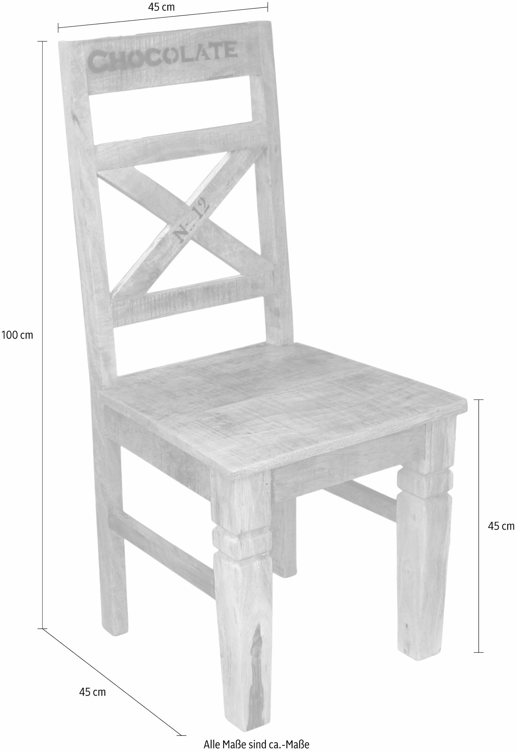 SIT 4-Fußstuhl »Rustic«, (Set), 2 St. auf Rechnung kaufen