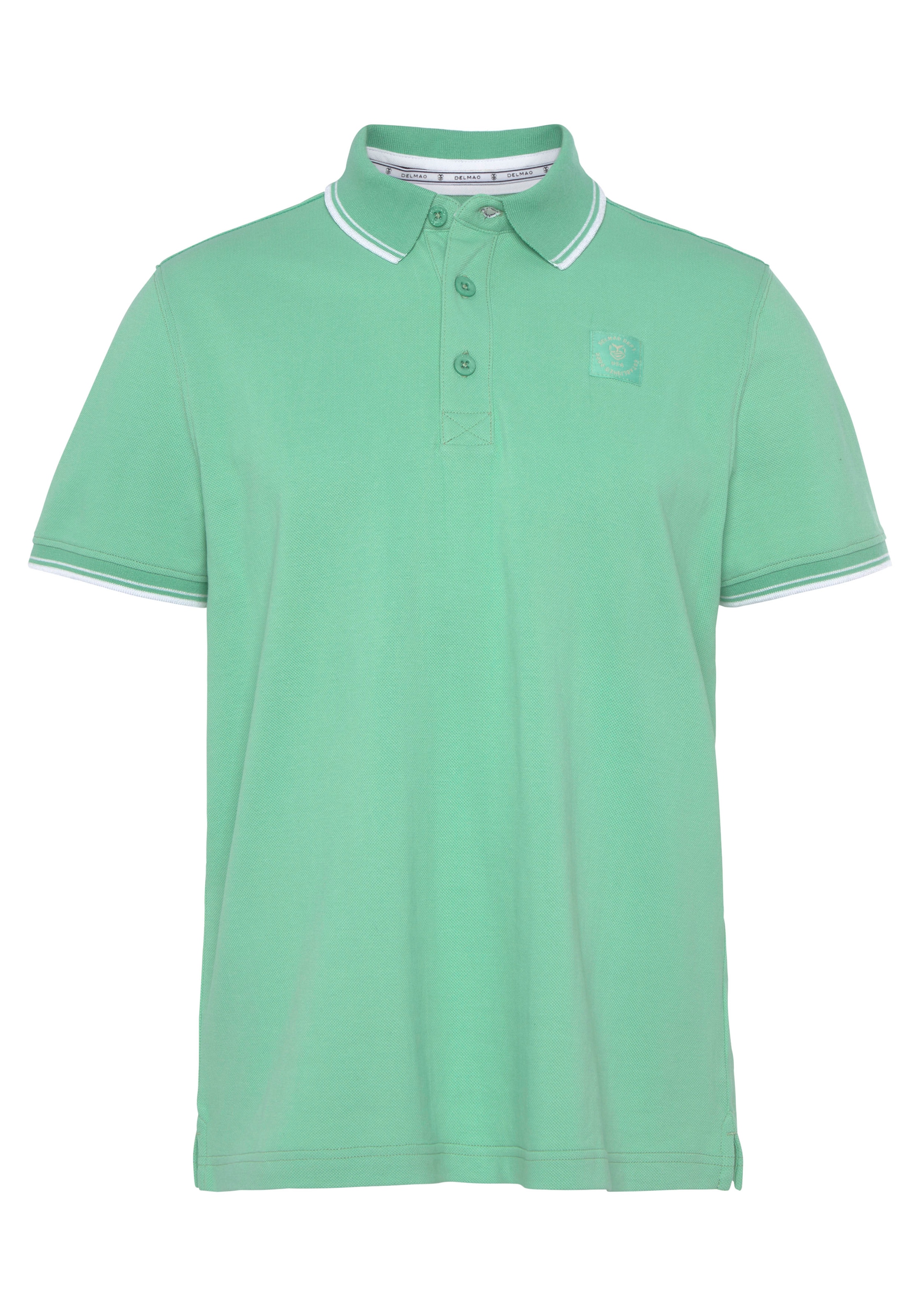 DELMAO Poloshirt, Kurzarm, lockere Passform, Polokragen, für Tennis oder Golf