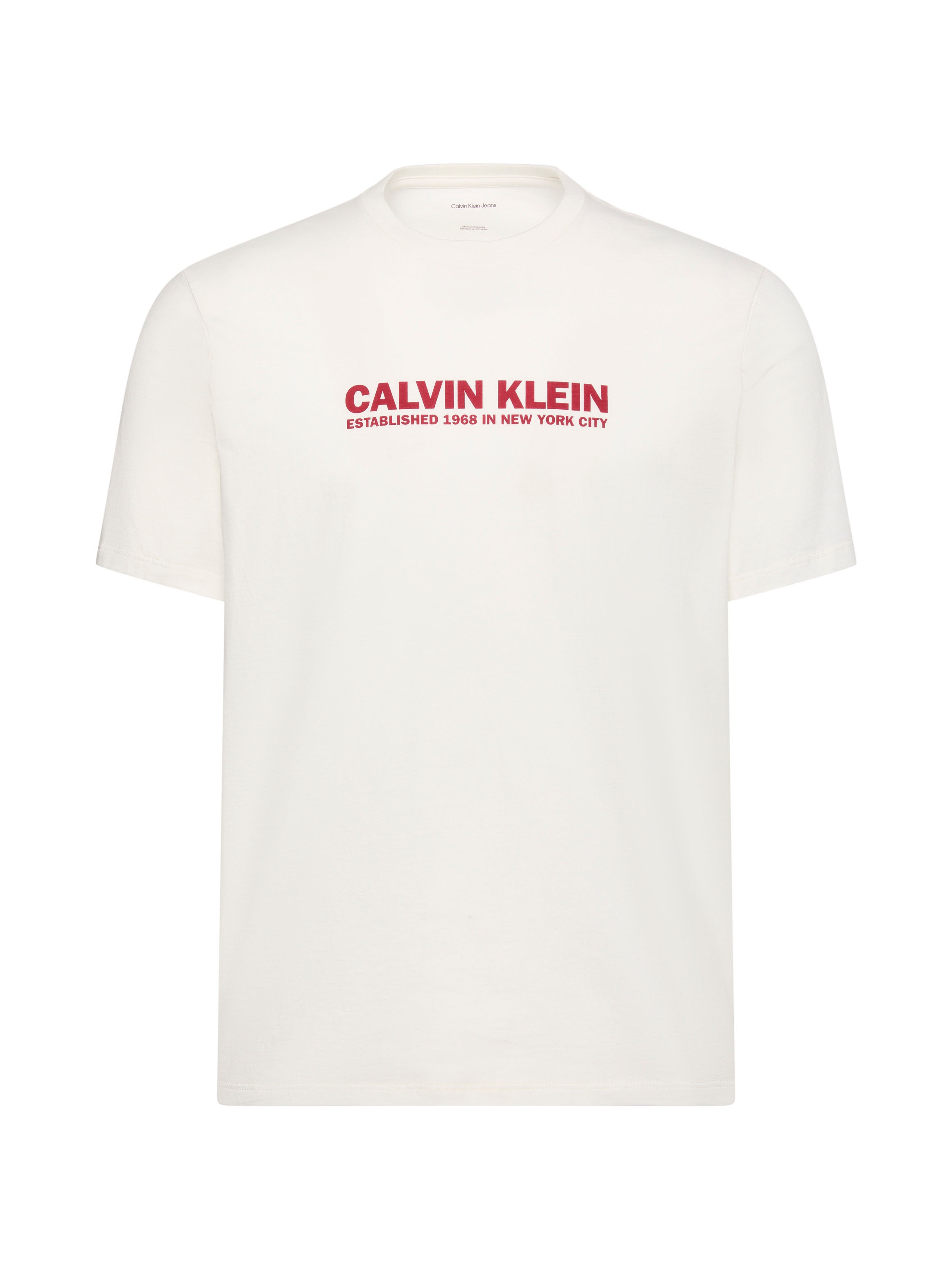 Calvin Klein T-Shirt Regular Fit, Rundhalsausschnitt, Logodruck