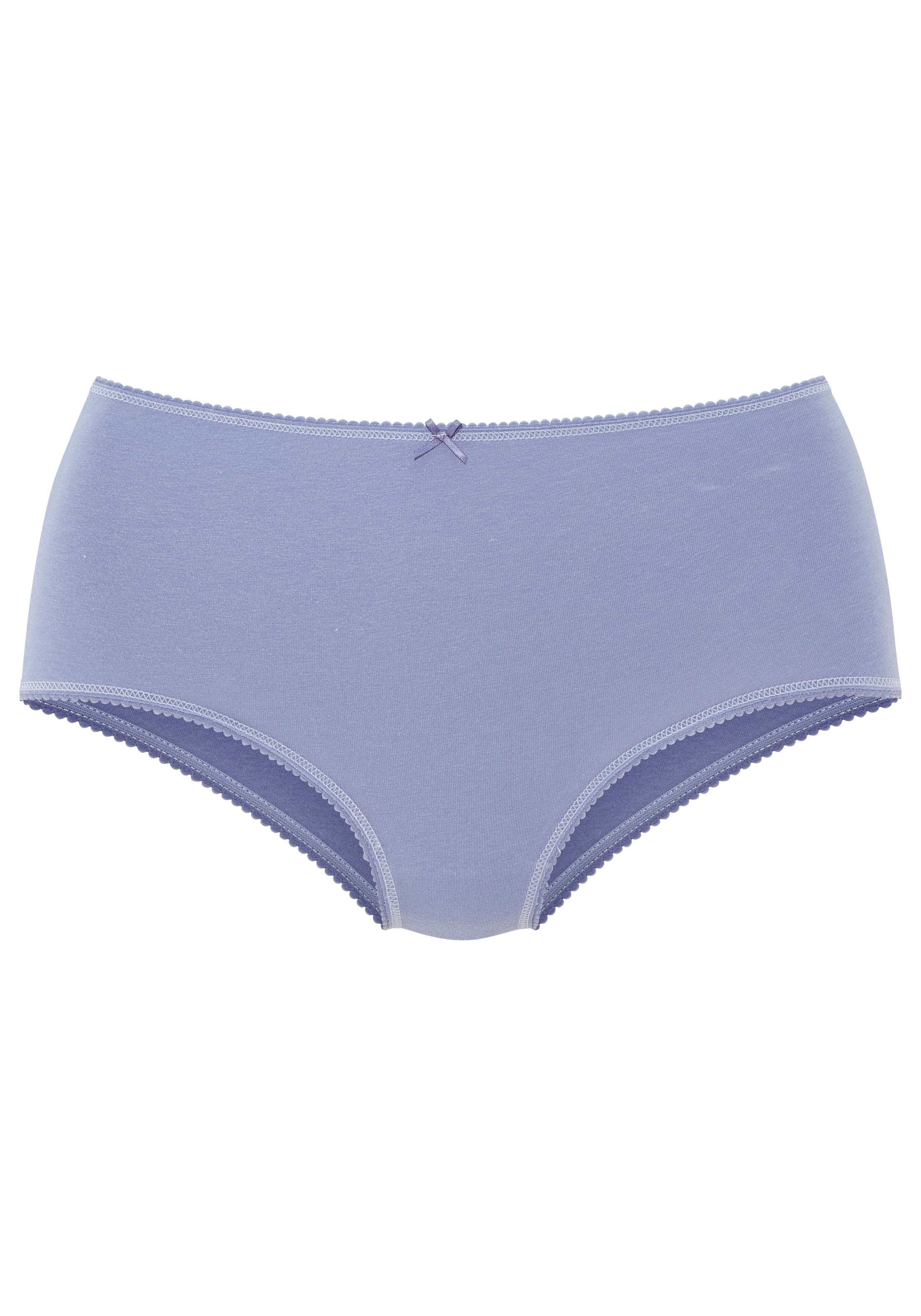 Vivance Taillenslip 5er Pack,  mit kleiner Häkelkante, elastische Baumwollmischung