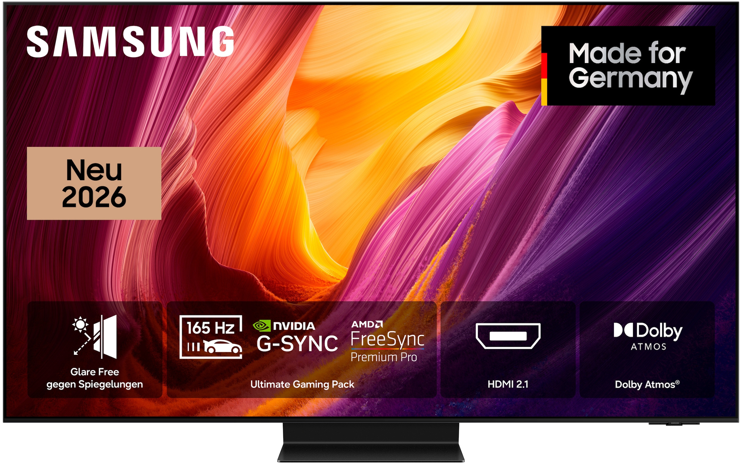 Samsung OLED-Fernseher »GQ77S95HFT« 195 cm/77 ″ Smart-TV Antireflexion mit Glare Free, HDR pro, Ultimate Gaming Pack mit 165Hz