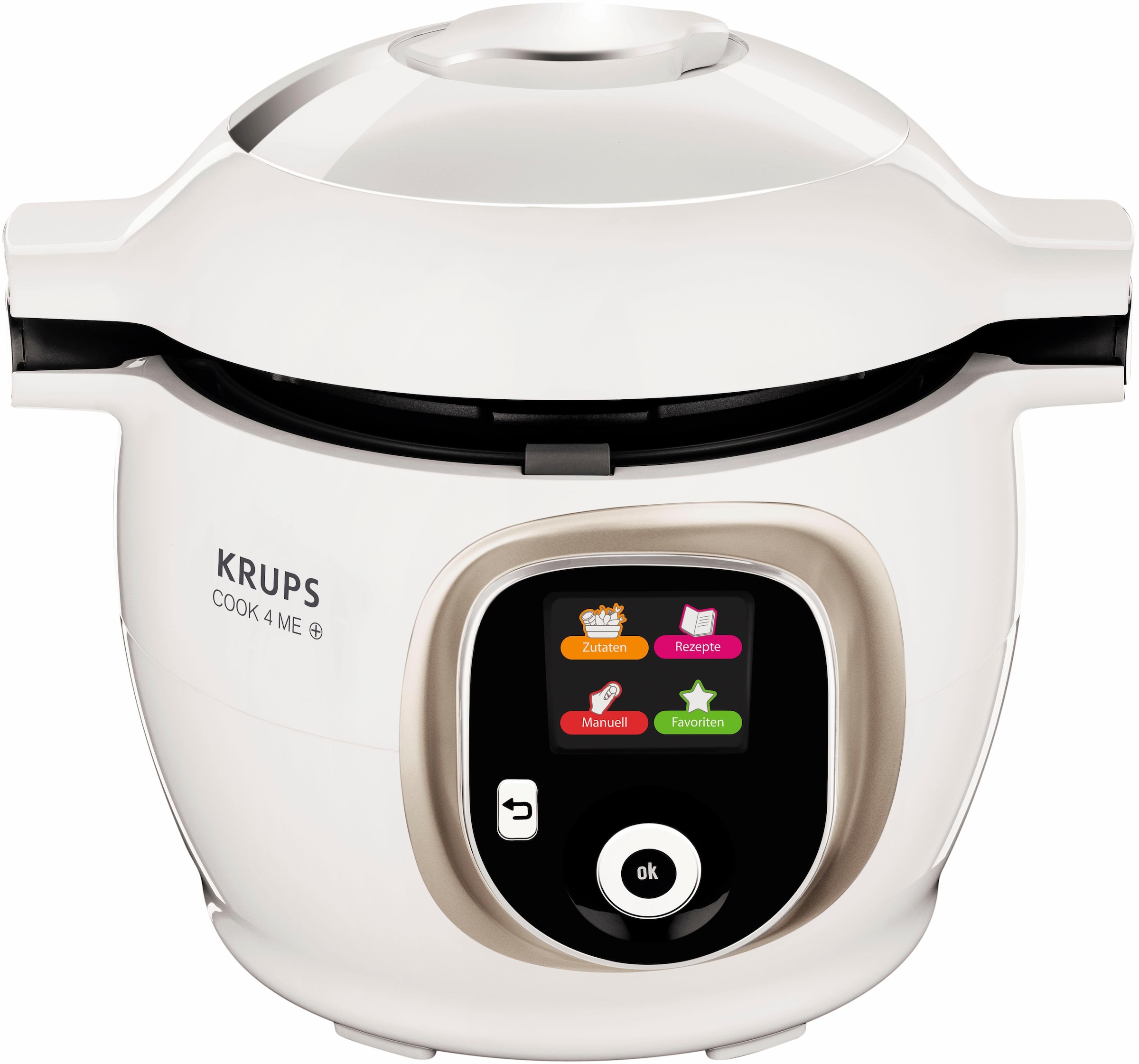 Krups Multikocher »CZ7101 Cook4Me +«, 6L Kapazität, digitale Rezepte, Schnellkochtopf, Dampfgaren, Anbraten