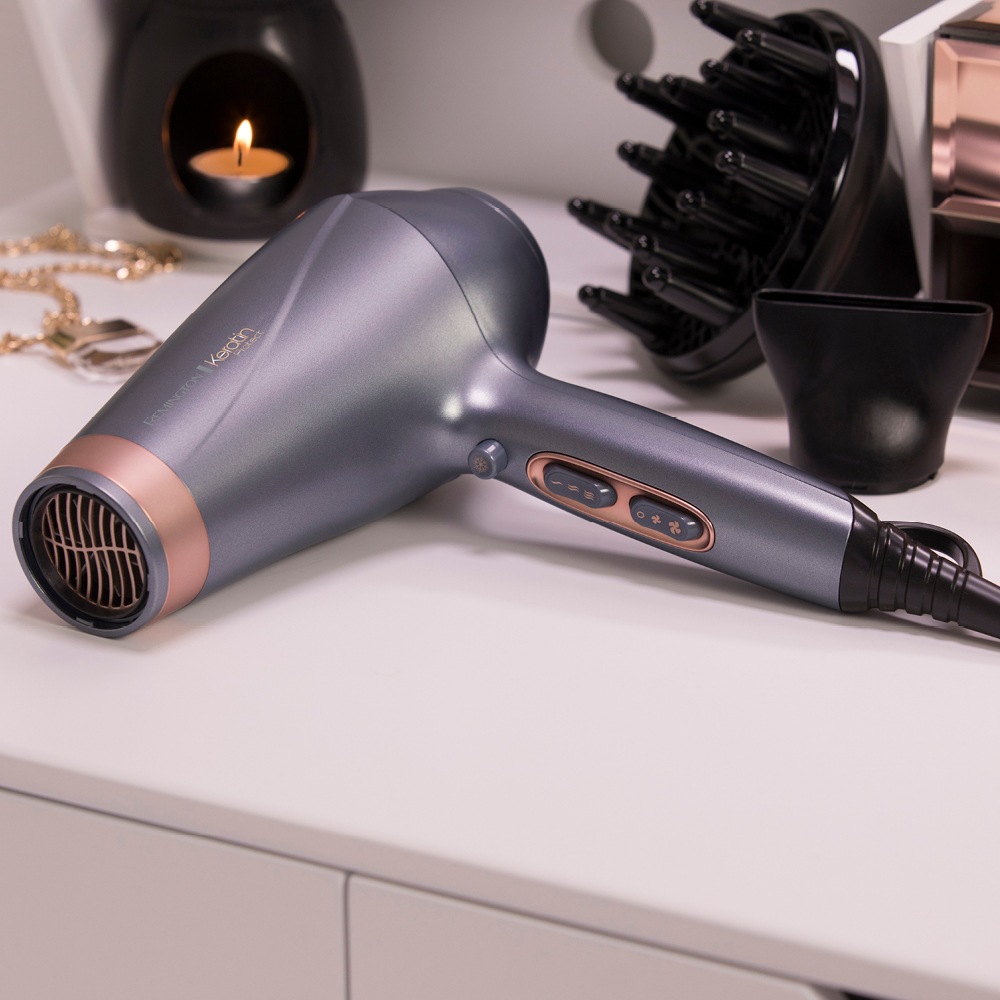 Remington Haartrockner »AC8820 E51 Keratin Protect Dryer«, 2200 W, 3 Aufsätze, Profi, mit Ionenpflege, Keratinbeschichtung, langlebigem AC-Motor