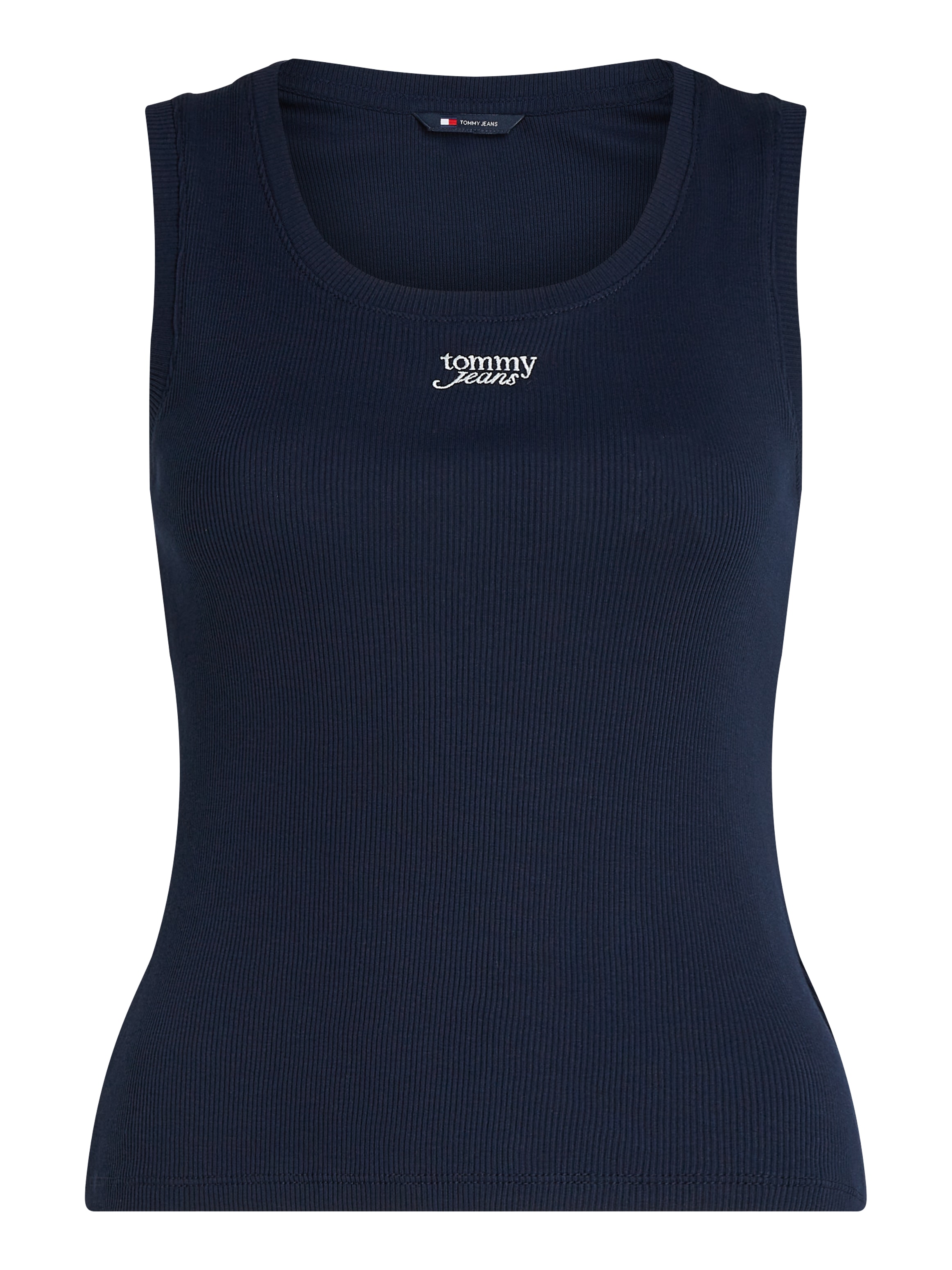 Tommy Jeans Tanktop »TJW SLIM SCRIPT RIB TANK TOP«, mit Logostickerei