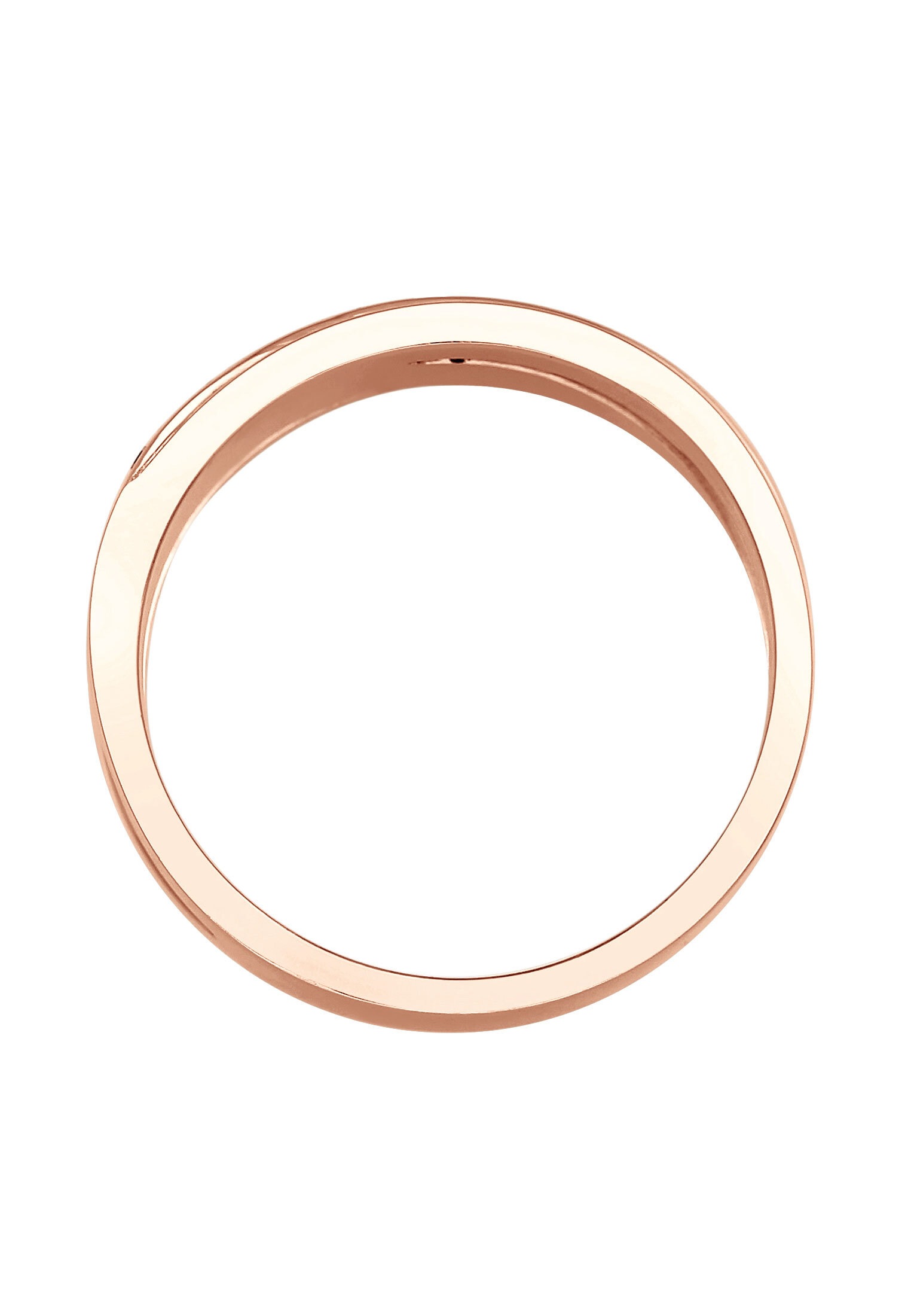 Elli Silberring »Ring Raffiniert Bandring Wickelring Kristalle 925 Silber«