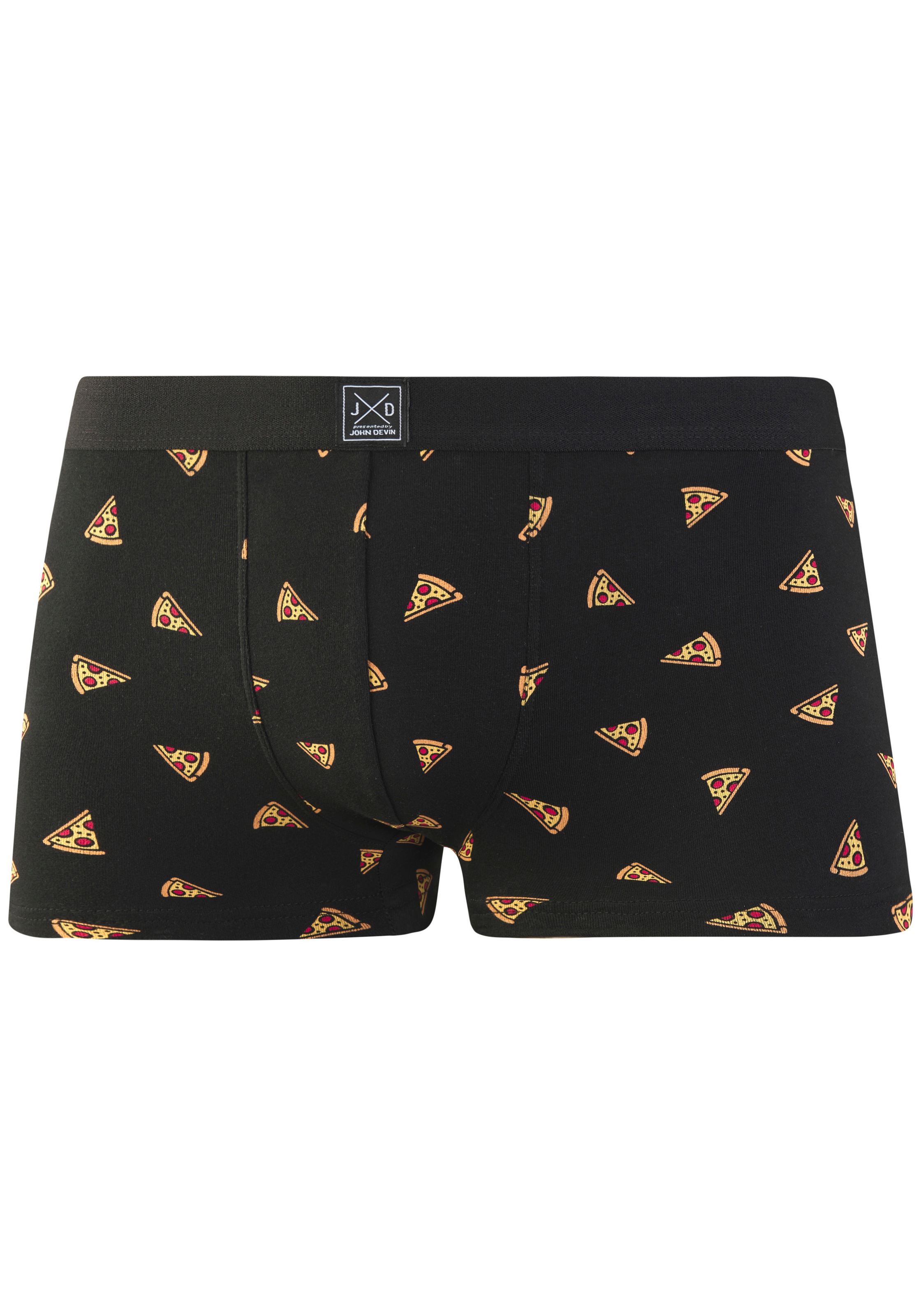 John Devin Boxer »Boxershorts für Herren« Packung, 3 Stk. aus weichem Jersey-Material, 3er-Pack, teils lustig bedruckt