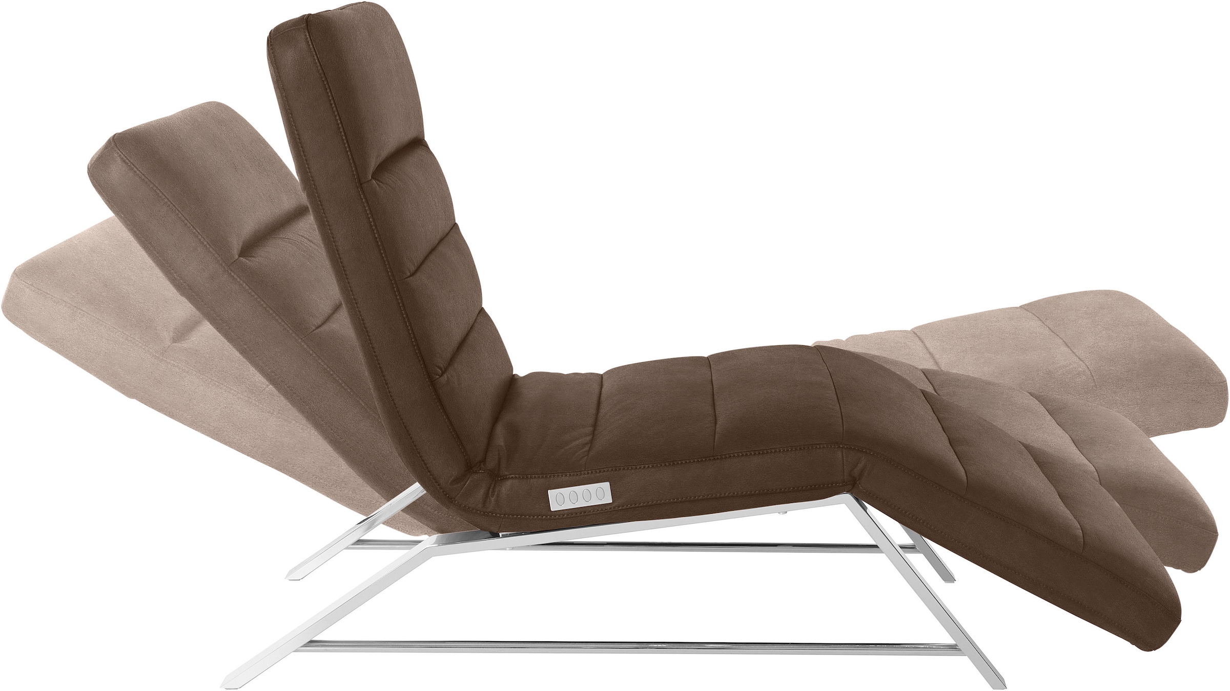 W.SCHILLIG Relaxliege »daily dreams«, Funktionsliege wahlweise mit Motor, Gestell Chrom, Breite 65 cm
