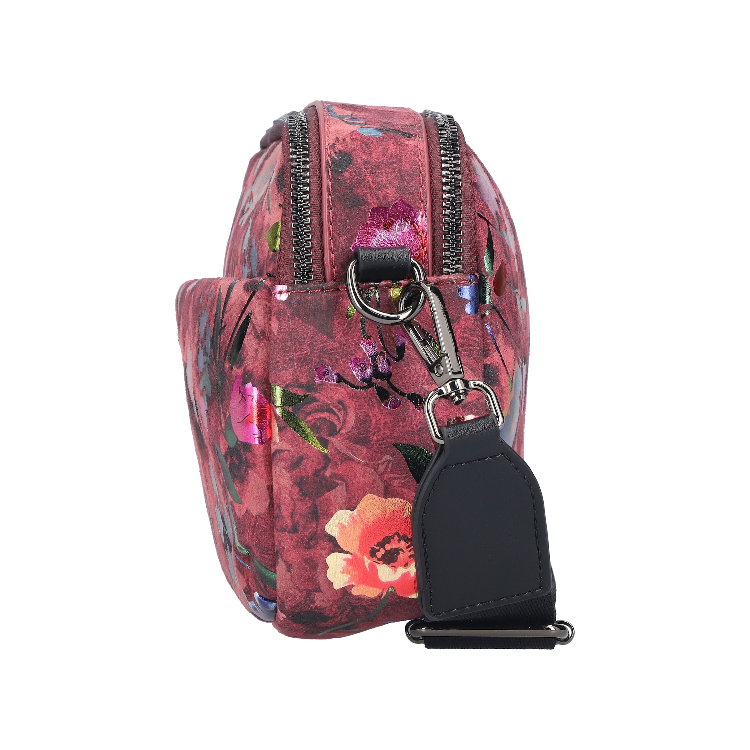 Rieker Umhängetasche Damen Schultertasche, Handtasche mit zwei Reißverschlüssen