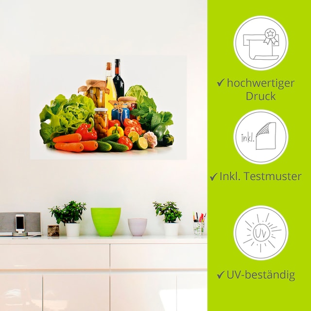 Artland Wandbild »Gemüse Stillleben I«, Lebensmittel, (1 St.), als Alubild,  Leinwandbild, Wandaufkleber oder Poster in versch. Größen auf Rechnung  kaufen