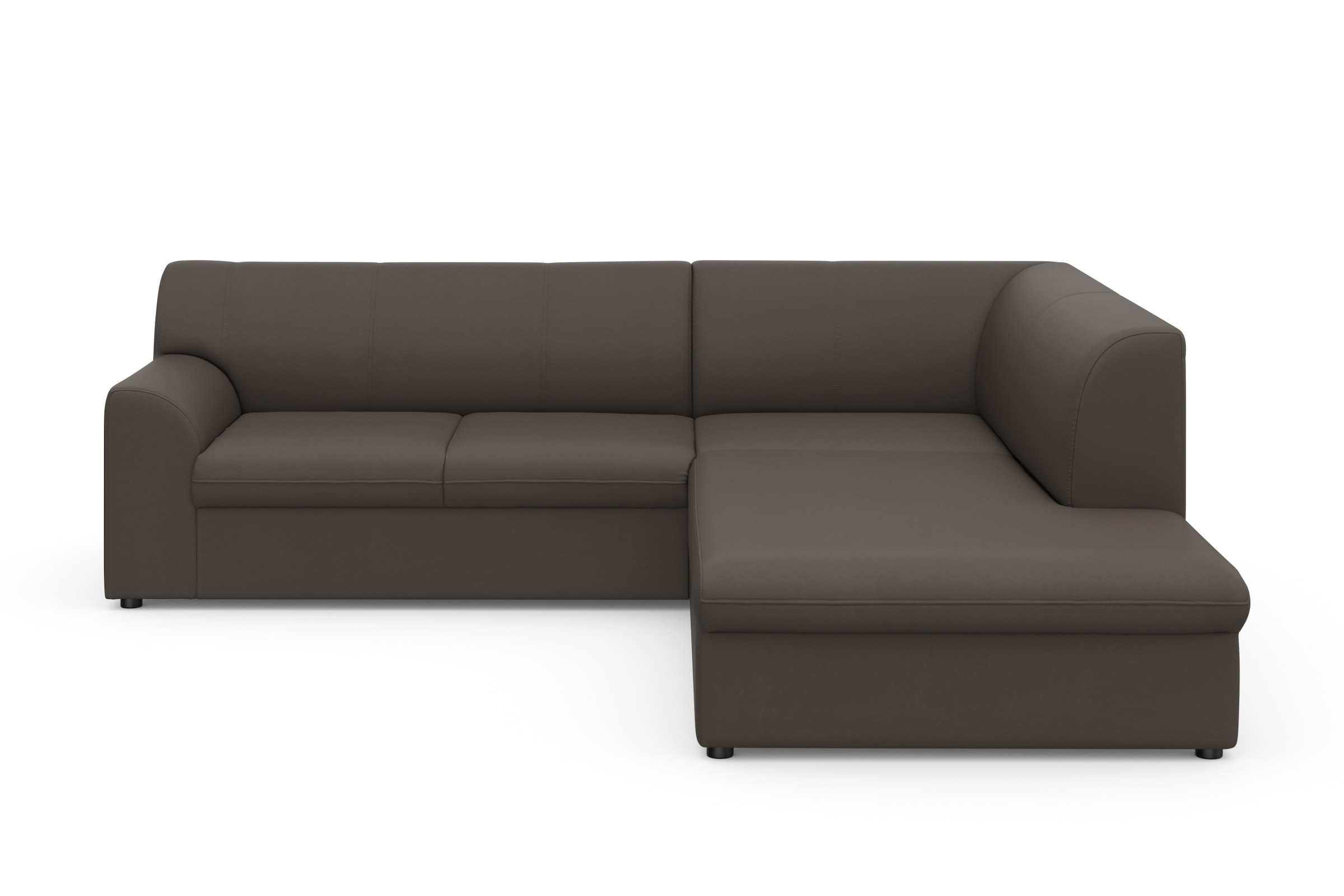 DOMO collection Ecksofa »Topper zeitlos elegant, kompakte Stellmaße, OTTOs Choice, L-Form«, mit Ottomane, wahlweise mit Schlaffunktion