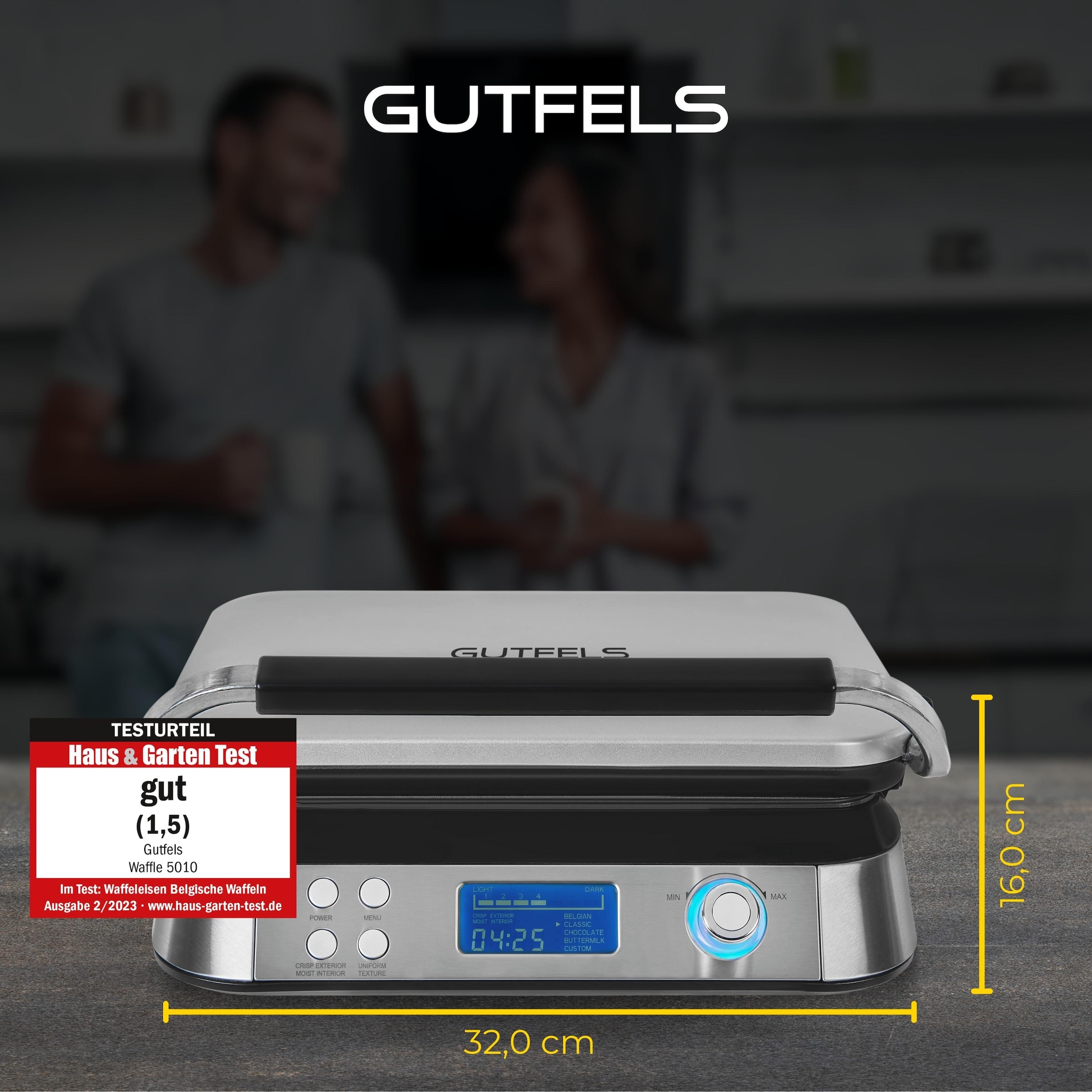 Gutfels Waffeleisen »WAFFLE 5010«, 1600 W