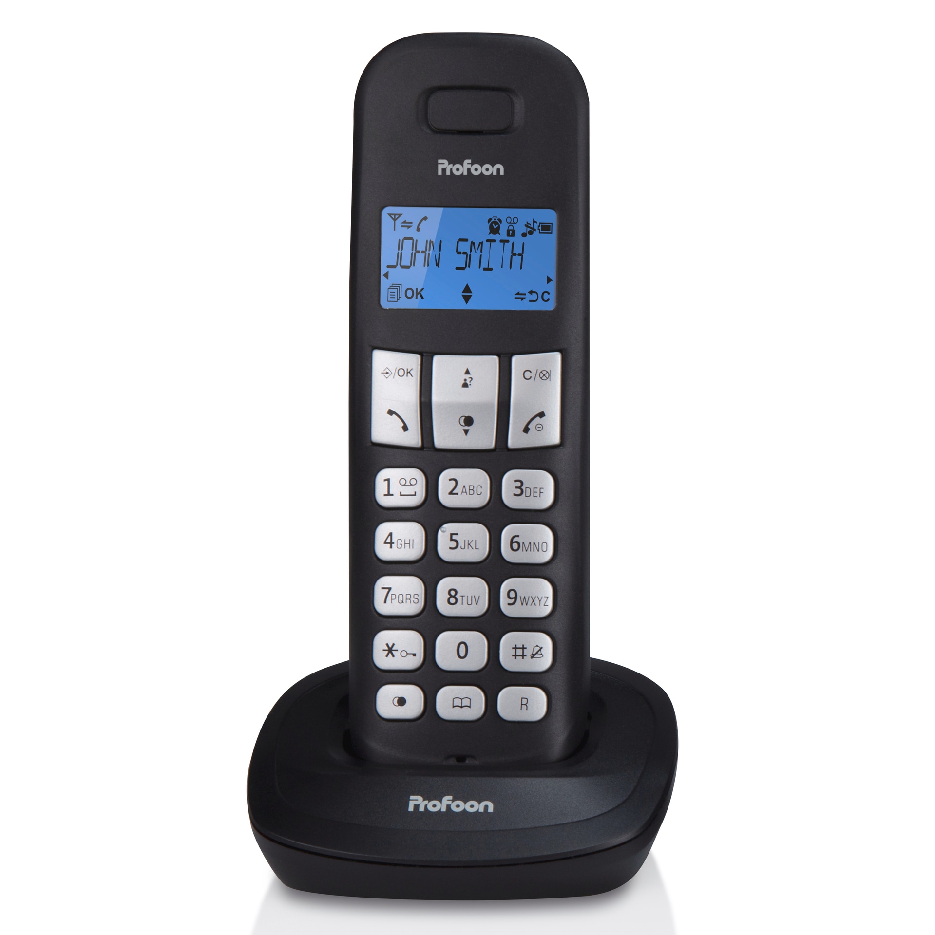 Profoon Schnurloses DECT-Telefon »DECT-Telefon Set mit 3 Mobilteilen und Ladeschale«, (Mobilteile: 3)