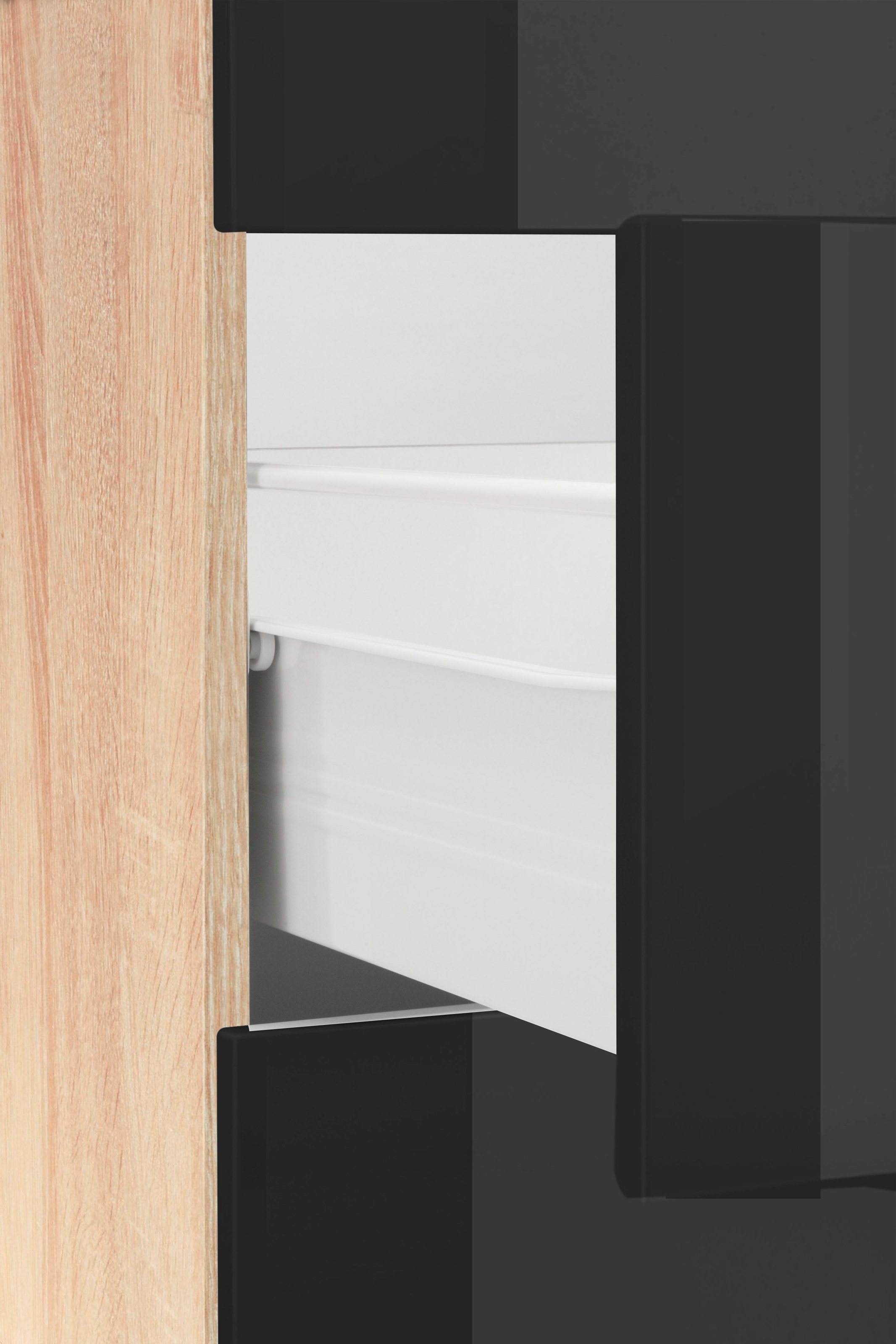KOCHSTATION Küchenzeile »KS-Brindisi Breite 330 cm«, wahlweise mit E-Geräten und Induktion, mit MDF-Fronten und Regal