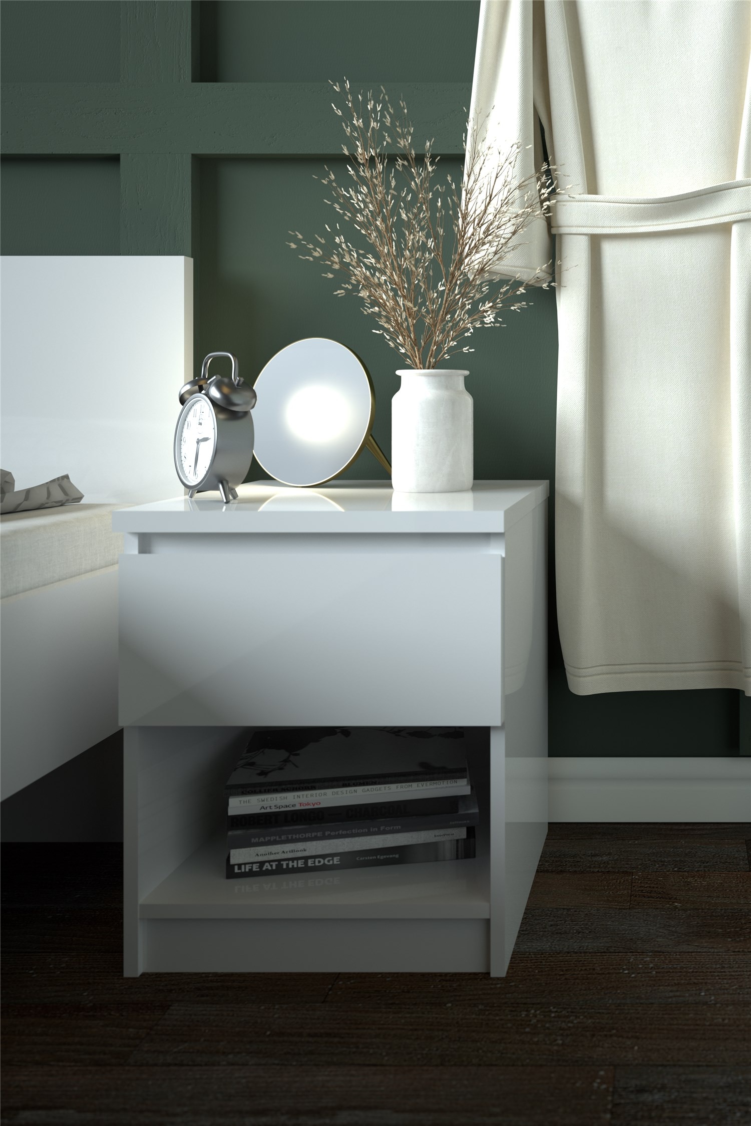 INOSIGN Nachttisch »Naia, Nachtkommode, Nachtschrank, Beistelltisch«, mit 1 Schublade, Breite 40 cm, Höhe 50 cm