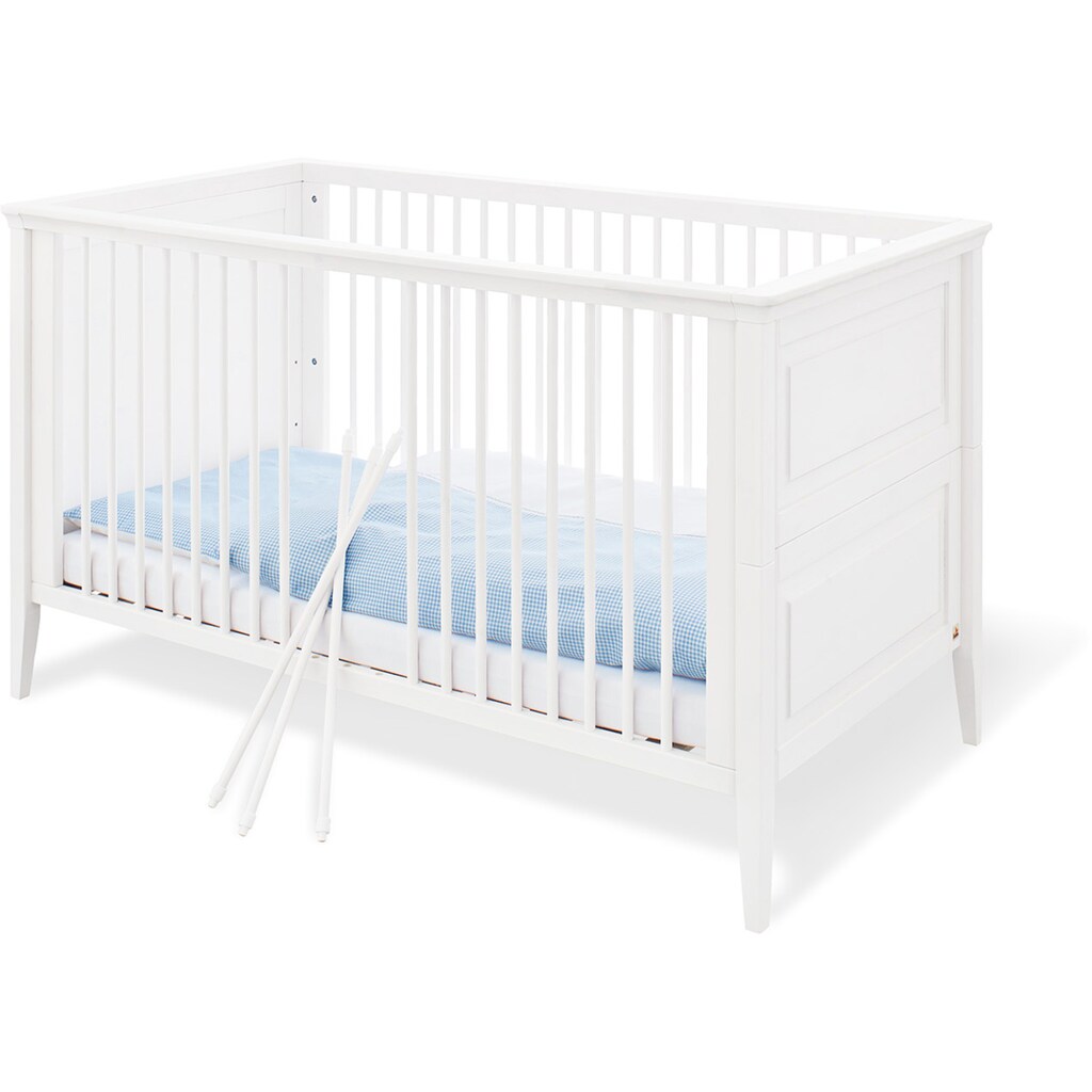 Pinolino® Babyzimmer-Komplettset »Smilla«, (Set, 3 St.), extrabreit; mit Kinderbett, Schrank und Wickelkommode