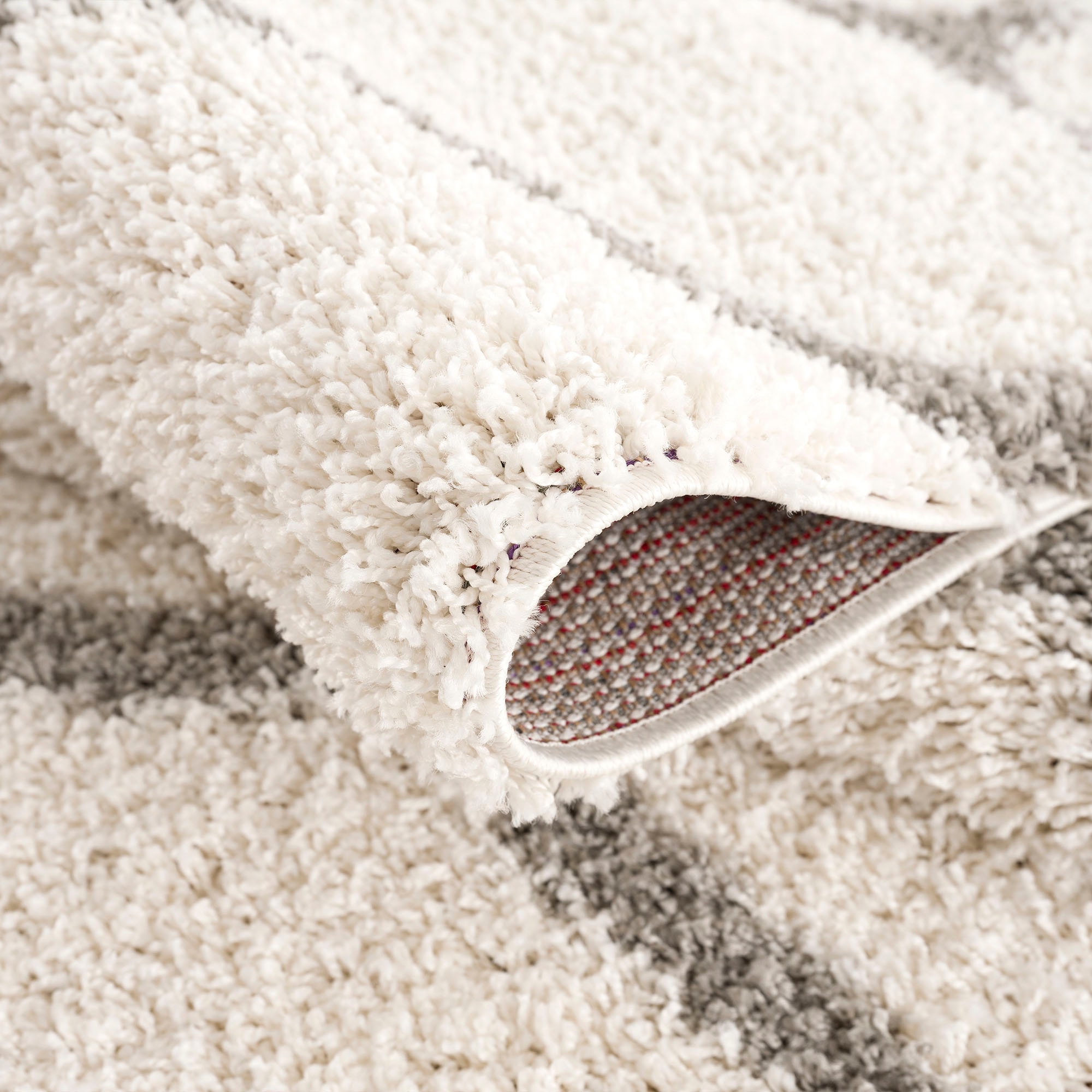 Sanat Hochflor-Teppich »Madrid«, rund, 30 mm Höhe, Wohnzimmer, Langflor, Shaggy Teppich