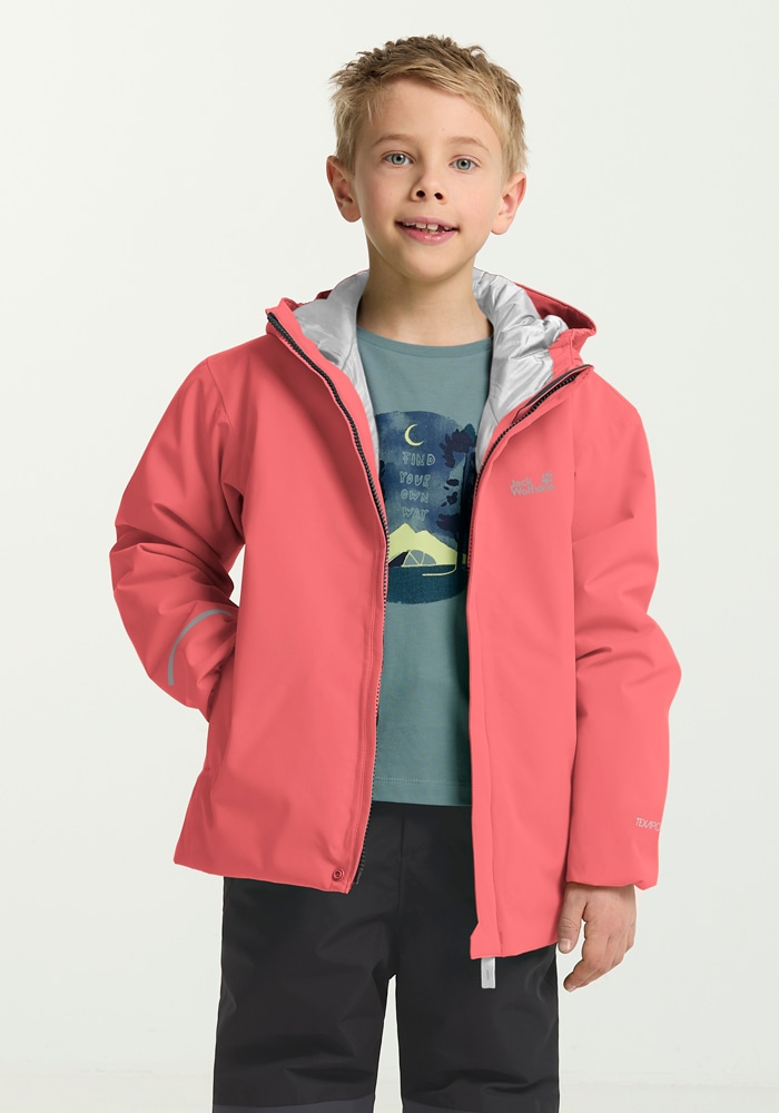 Jack Wolfskin Skijacke »FLOWLINE JKT KIDS«, mit Kapuze