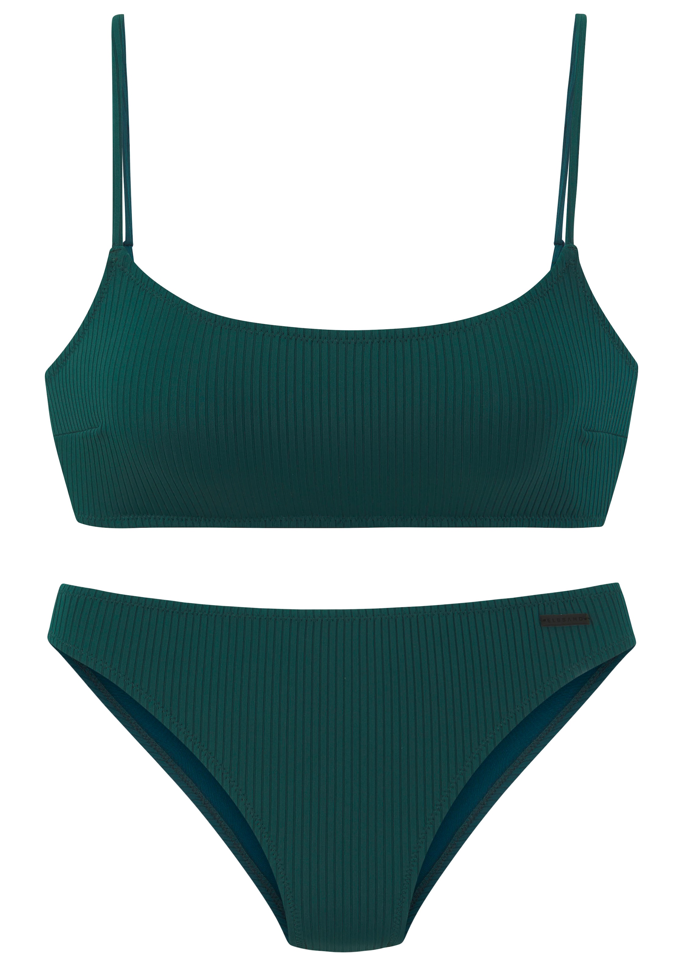 Elbsand Bustier-Bikini aus trendiger Rippware