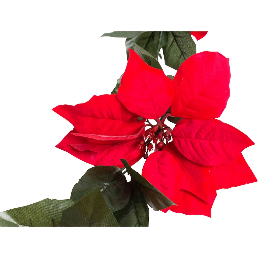 Botanic-Haus Kunstblume »Poinsettiengirlande«