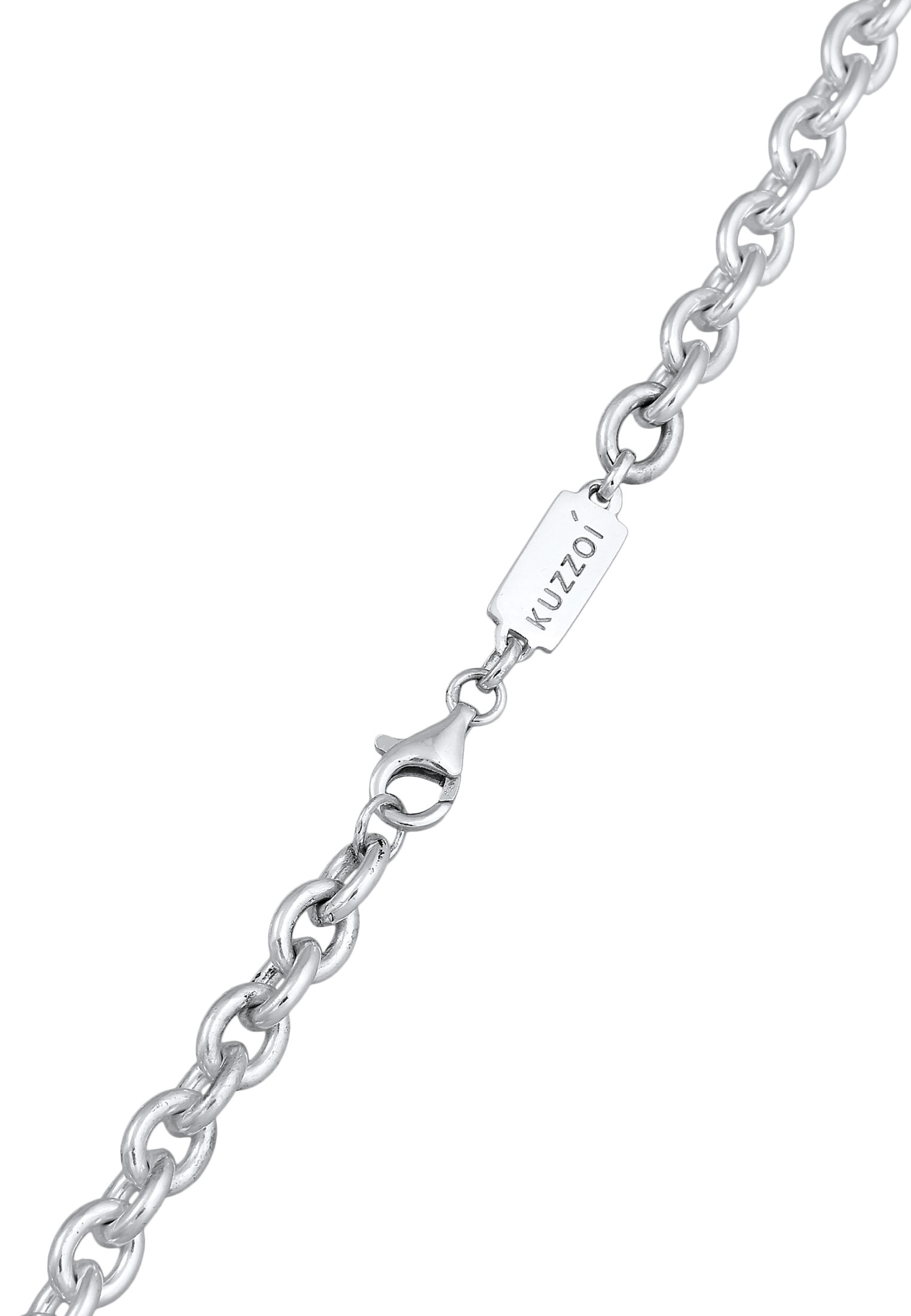 Kuzzoi Silberkette »Halskette Herren Rundanker Modern Elegant Unisex 925 Silber«