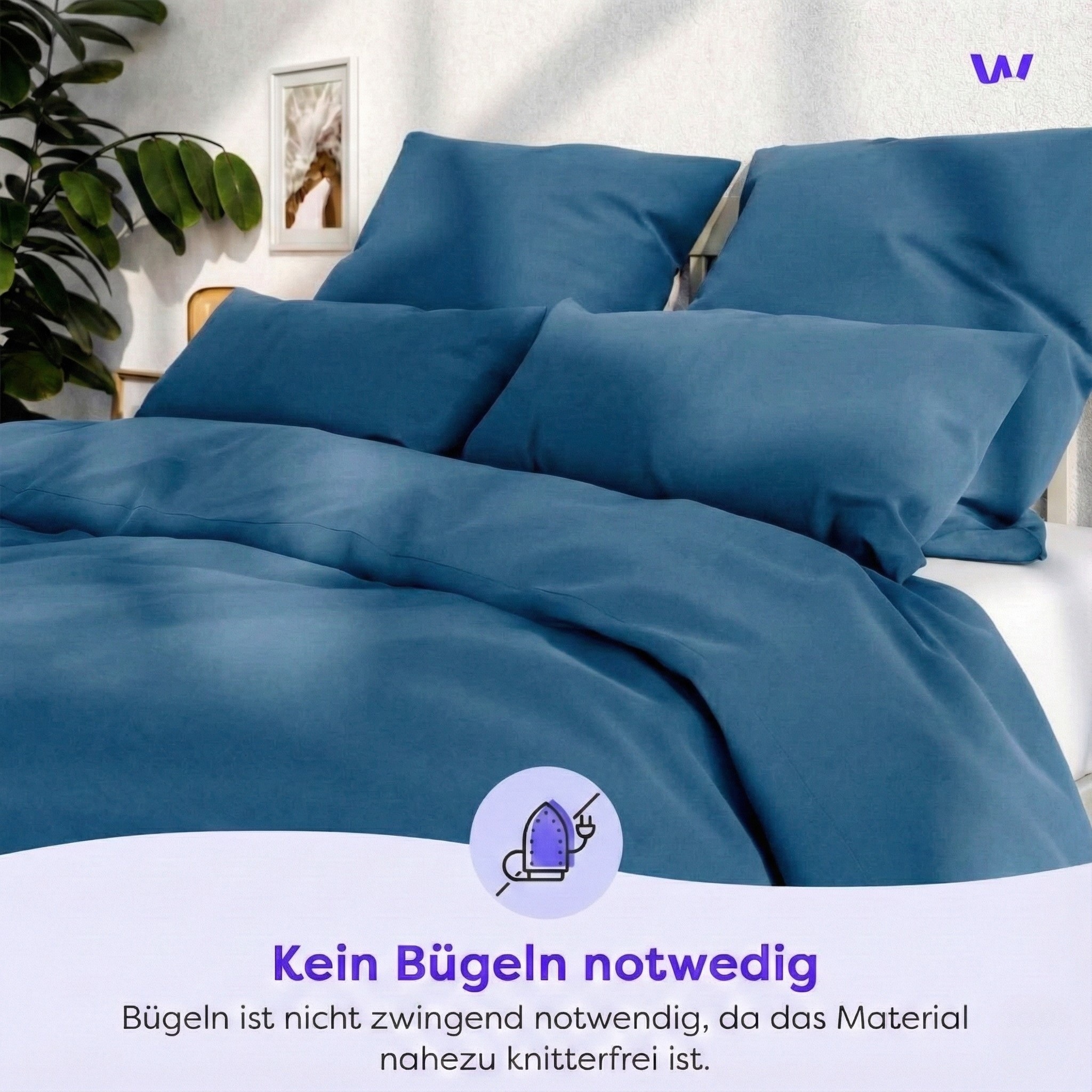 Wolkenfeld Kissenbezug »Mikrofaser Kissenbezug - Allergiker Kopfkissenbezug - unfassbar weich« Größe 80x80, 40x80 und 70x90 cm; versteckter Reißverschluss