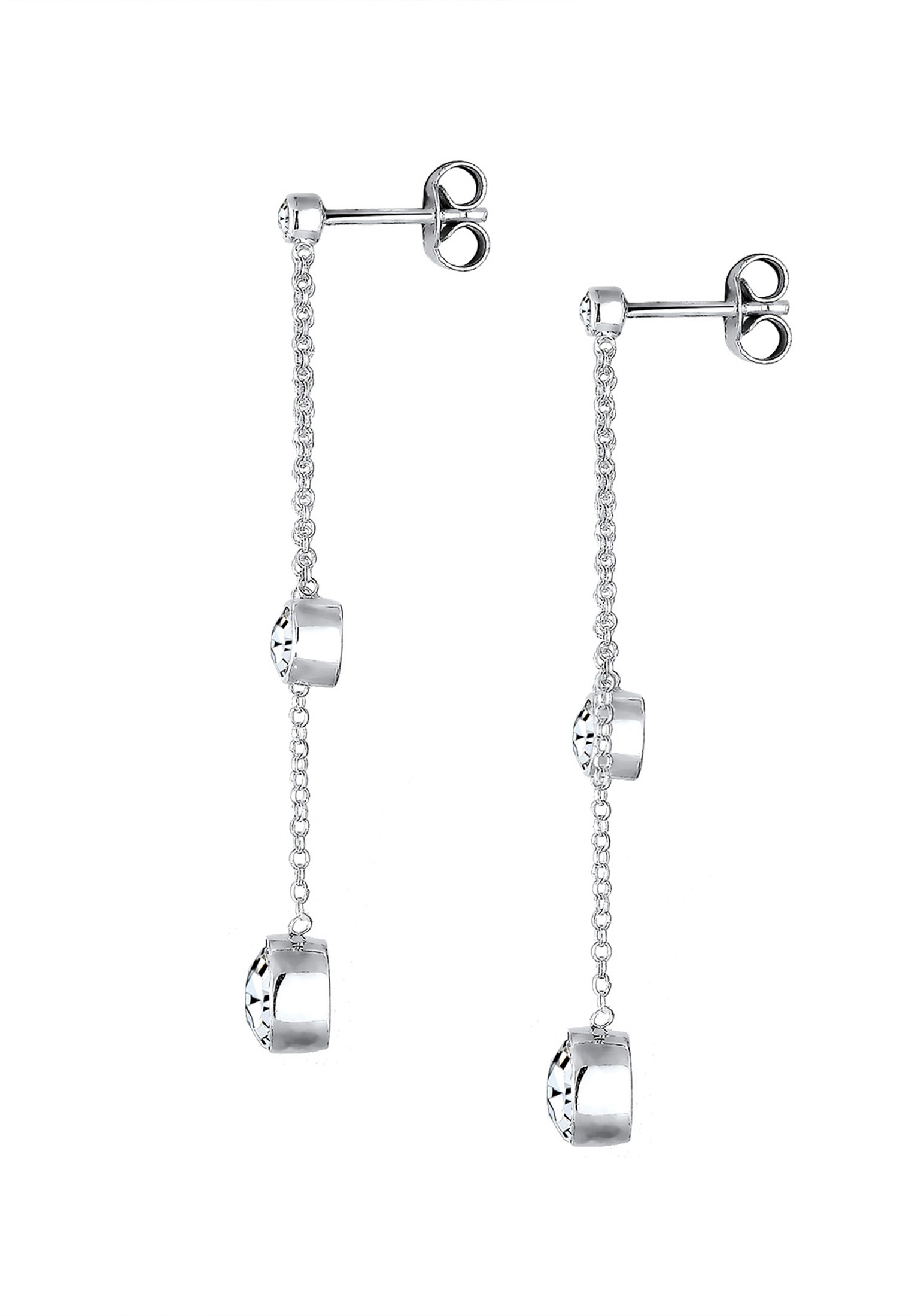 Elli Paar Ohrhänger »Ohrringe Kristalle Funkelnd Elegant 925 Silber«