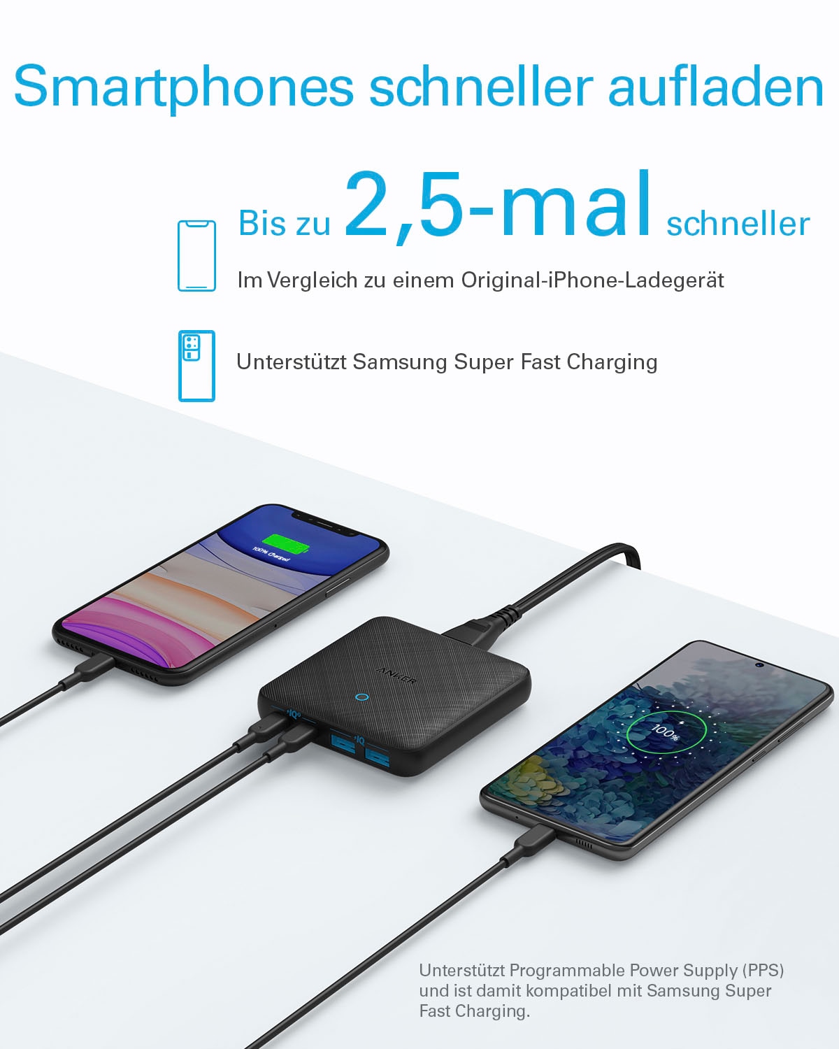 Anker Smartphone-Ladegerät »Powerport Atom III Slim«
