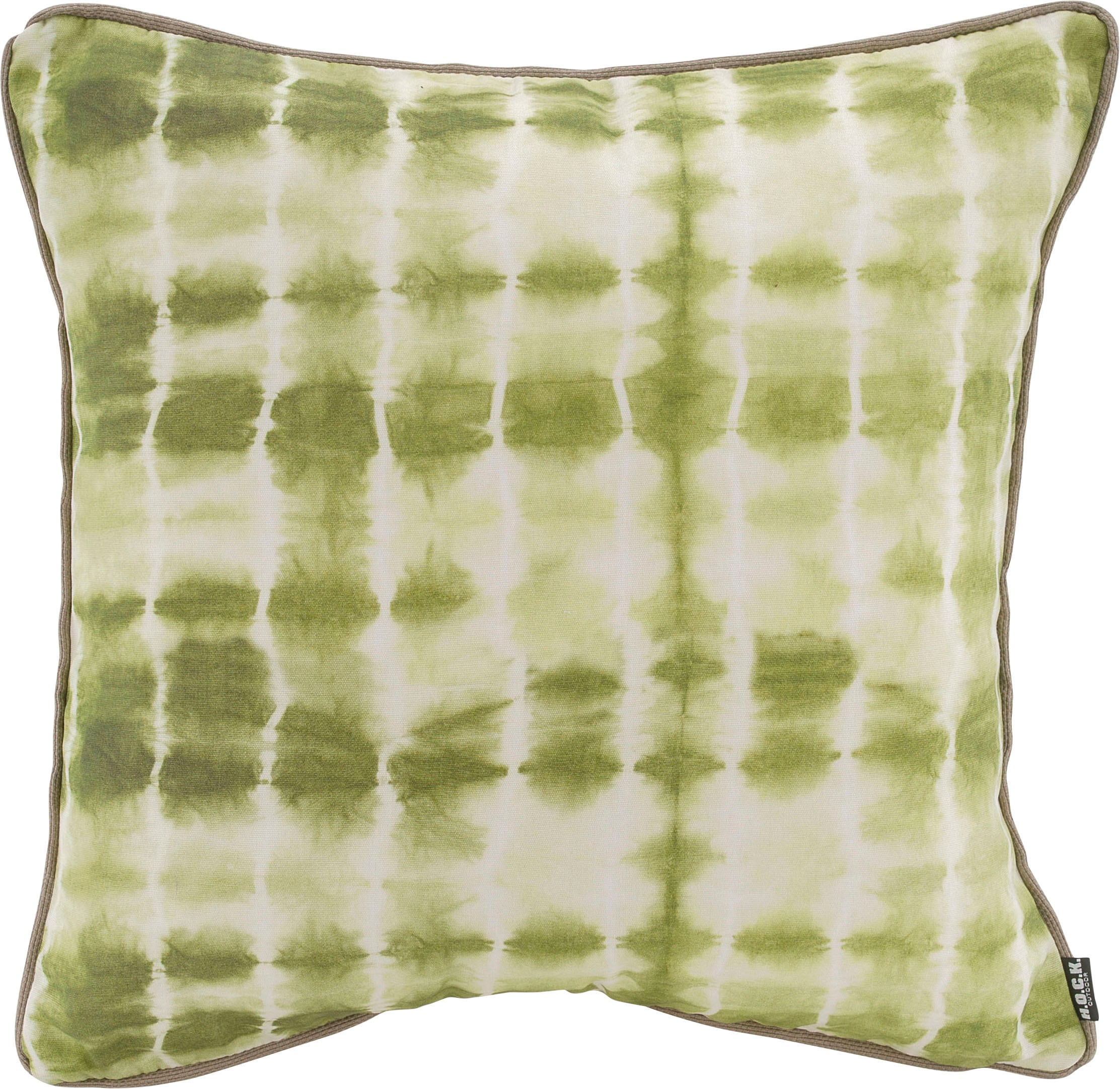 H.O.C.K. Dekokissen »Badu Batik Midnight Outdoor« mit Keder, Kissenhülle mit Füllung, 1 Stück