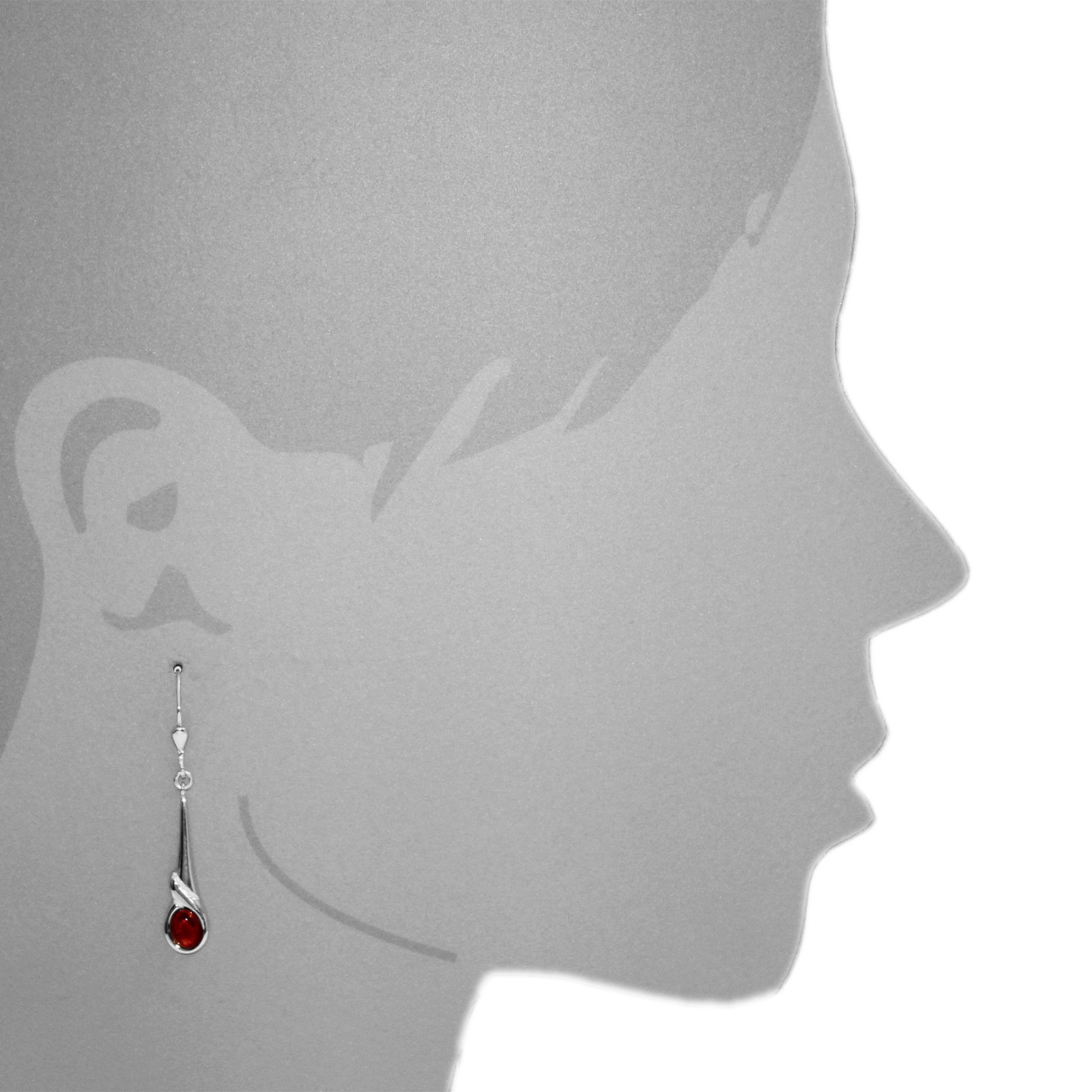 OSTSEE-SCHMUCK Paar Ohrhänger »- Udane - Silber 925/000 - Bernstein«